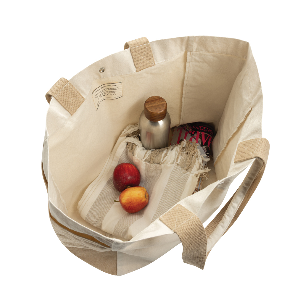 Bolsa de compra BEAU AWARE™ de lona reciclada 400 g/m²