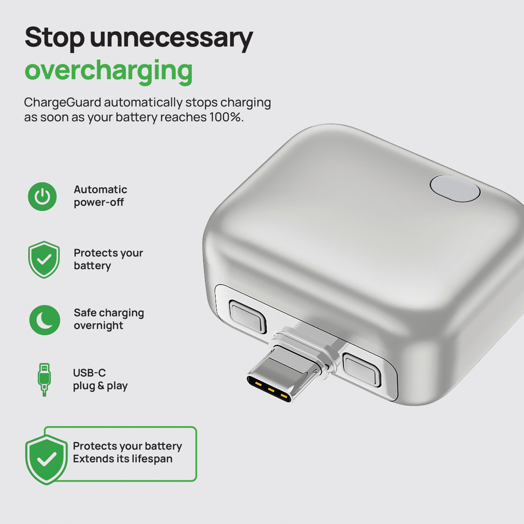 ChargeGuard RCS Auto-Disconnect USB-C Adapter