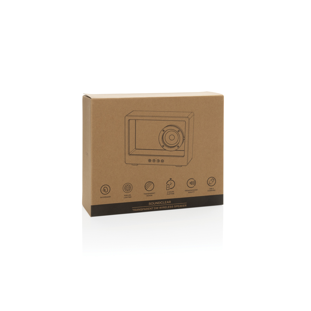 Altavoz inalámbrico Soundclear Transparent 5W