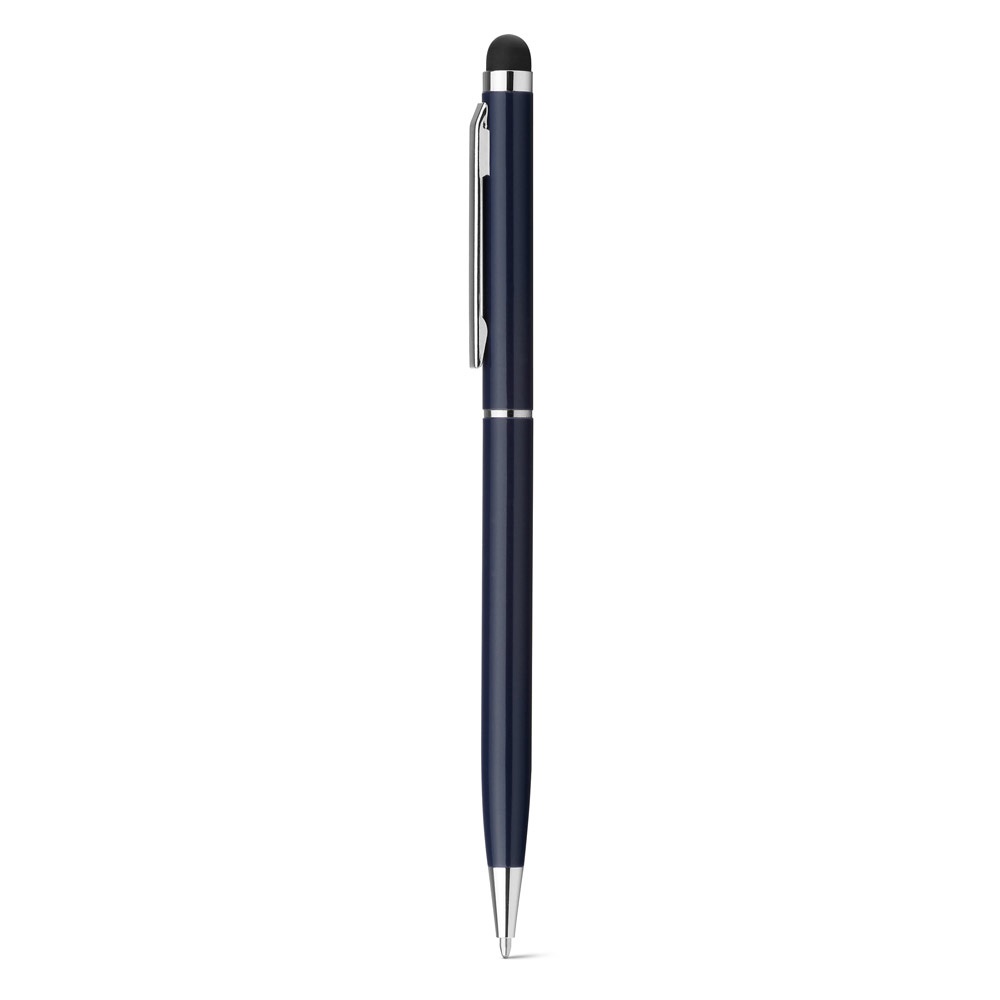 ZOE. Aluminium ball pen with twist mechanism and touch tip