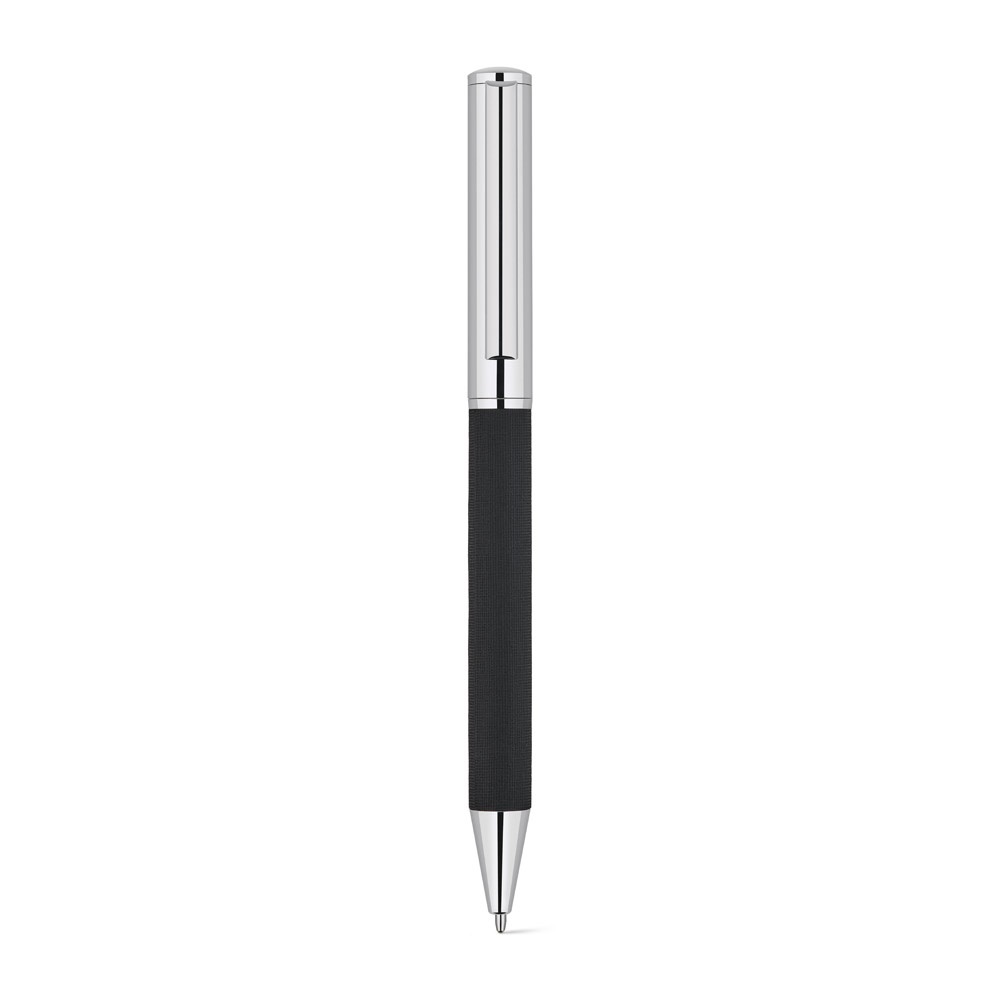SLAUGHTER. Stainless steel ballpoint pen with a glossy finish and black ink by Dokumental®