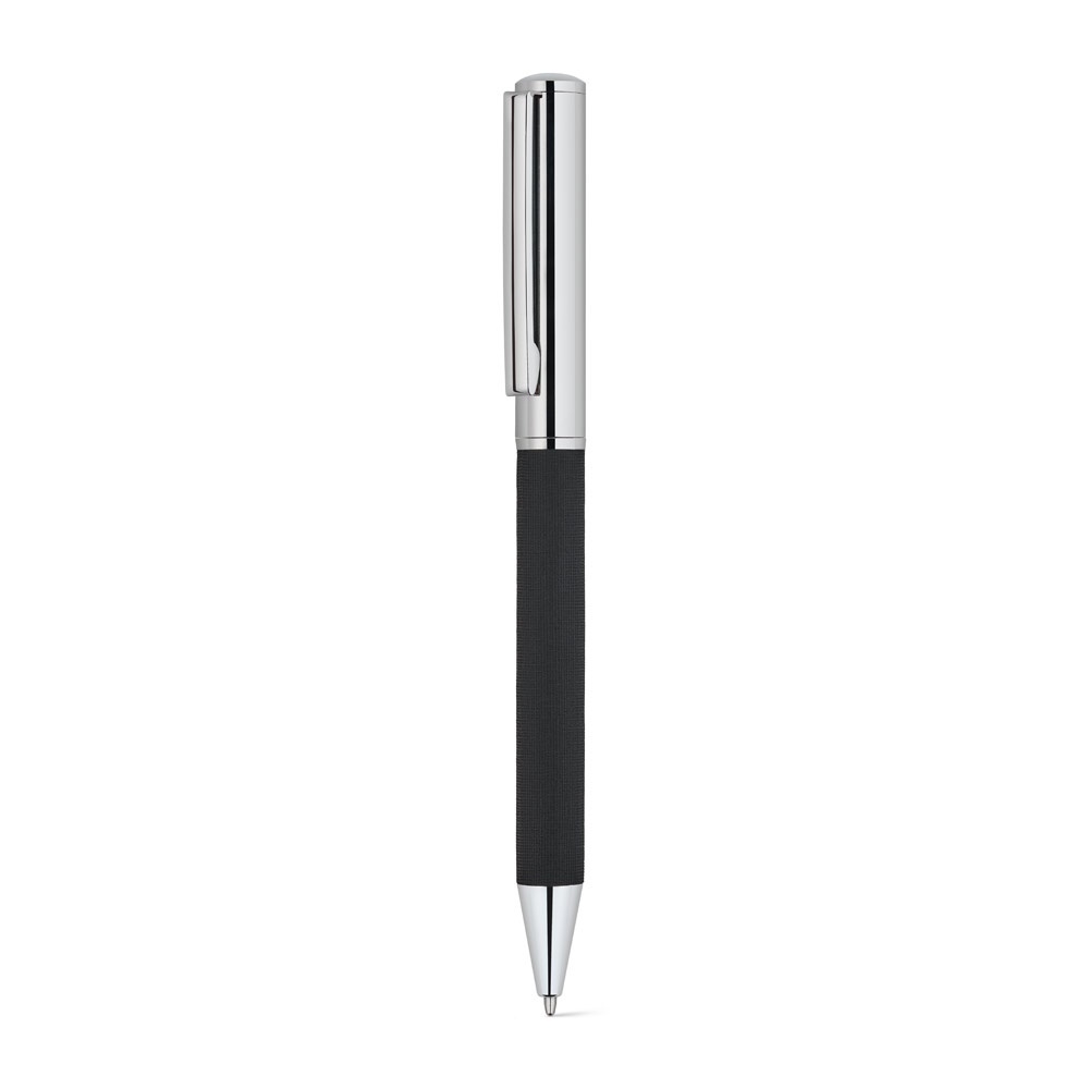 SLAUGHTER. Stainless steel ballpoint pen with a glossy finish and black ink by Dokumental®