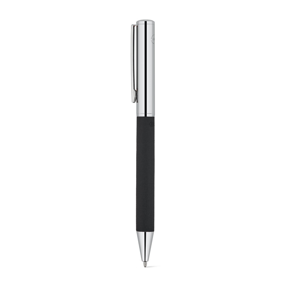 SLAUGHTER. Stainless steel ballpoint pen with a glossy finish and black ink by Dokumental®