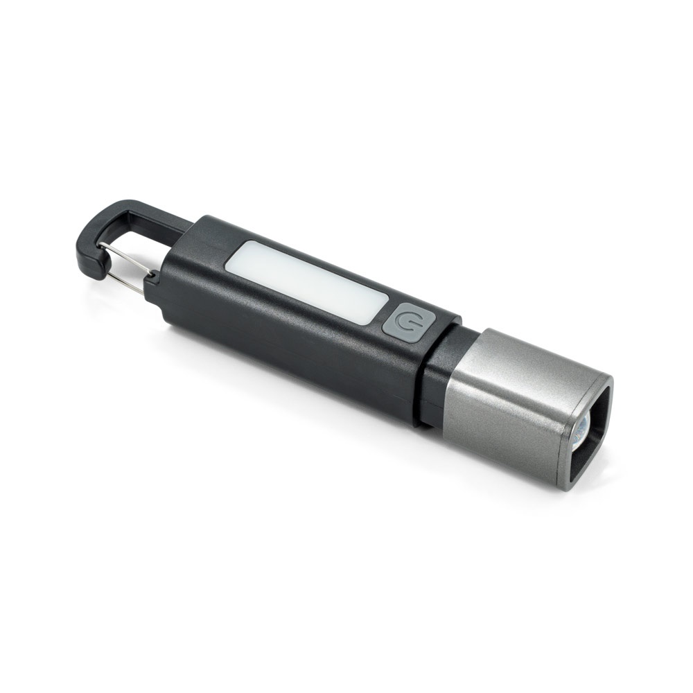 WIGGINS. Linterna de ABS, con una luz LED de 2 W (53 lúmenes) en la parte delantera y una luz COB (53 lúmenes) en la parte superior