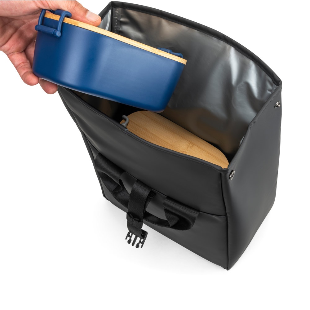 AZORES COOLER. Bolsa térmica enrollable de PU con aislamiento de PEVA (7L)