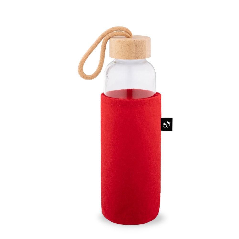 STOREY. Funda de fieltro reciclado (100% rPET), ideal para botellas