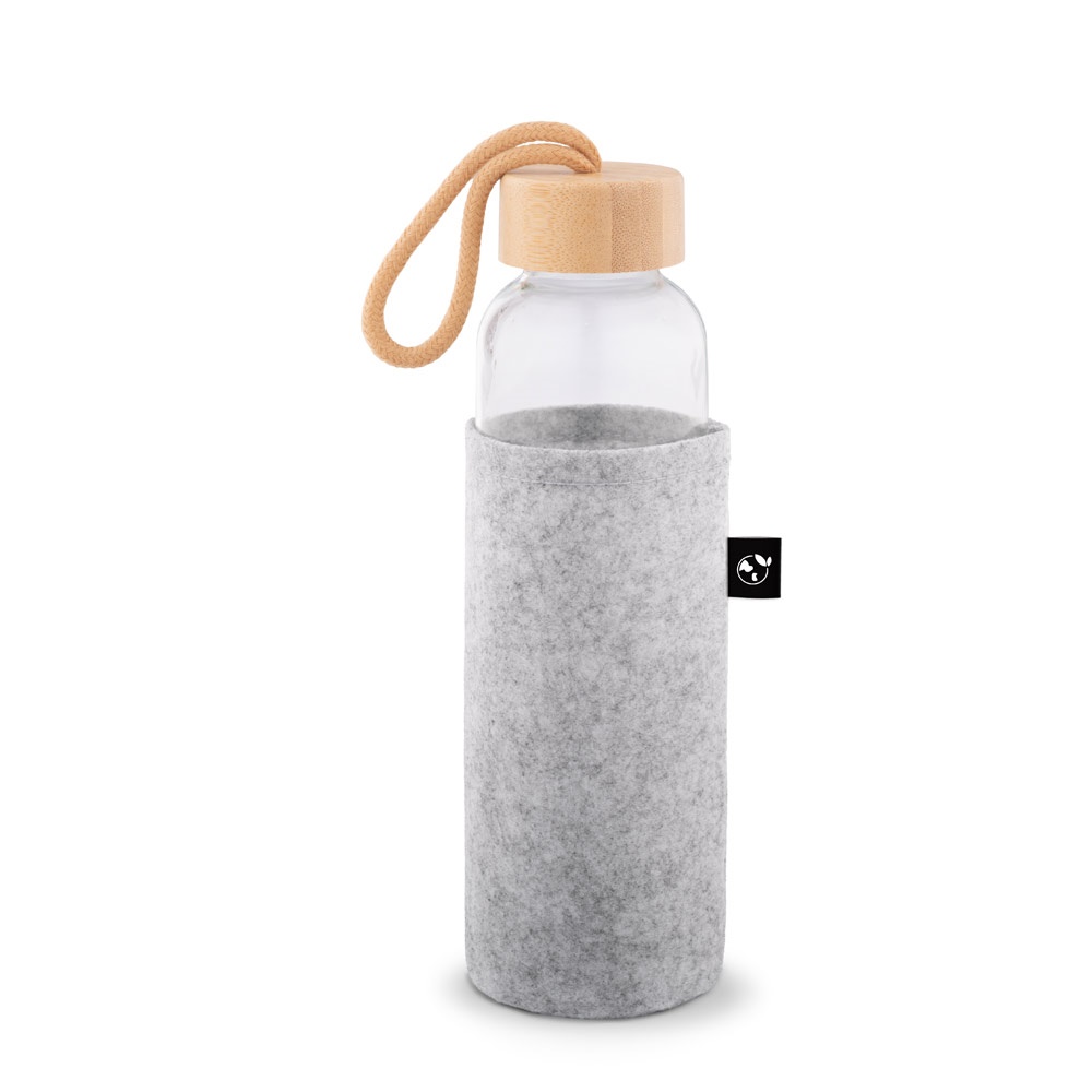 STOREY. Funda de fieltro reciclado (100% rPET), ideal para botellas