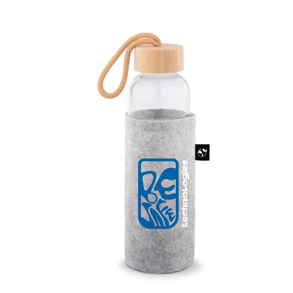 STOREY. Funda de fieltro reciclado (100% rPET), ideal para botellas