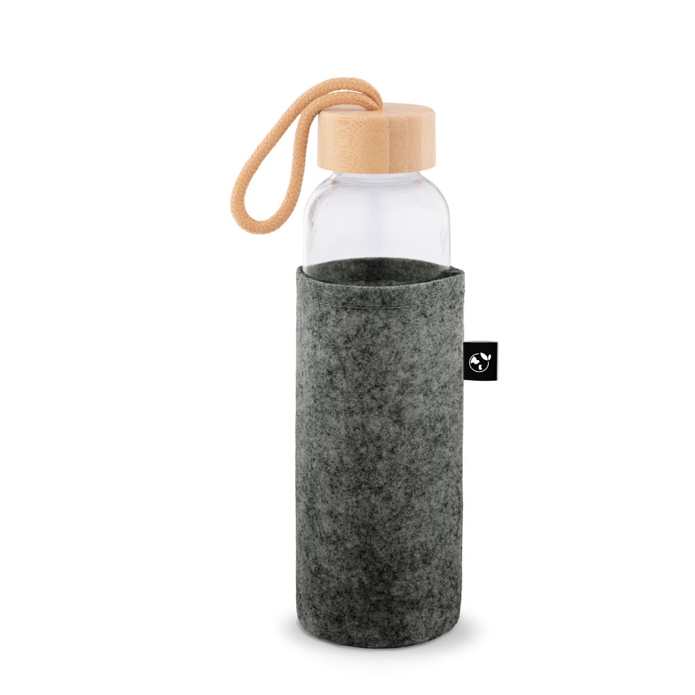 STOREY. Funda de fieltro reciclado (100% rPET), ideal para botellas