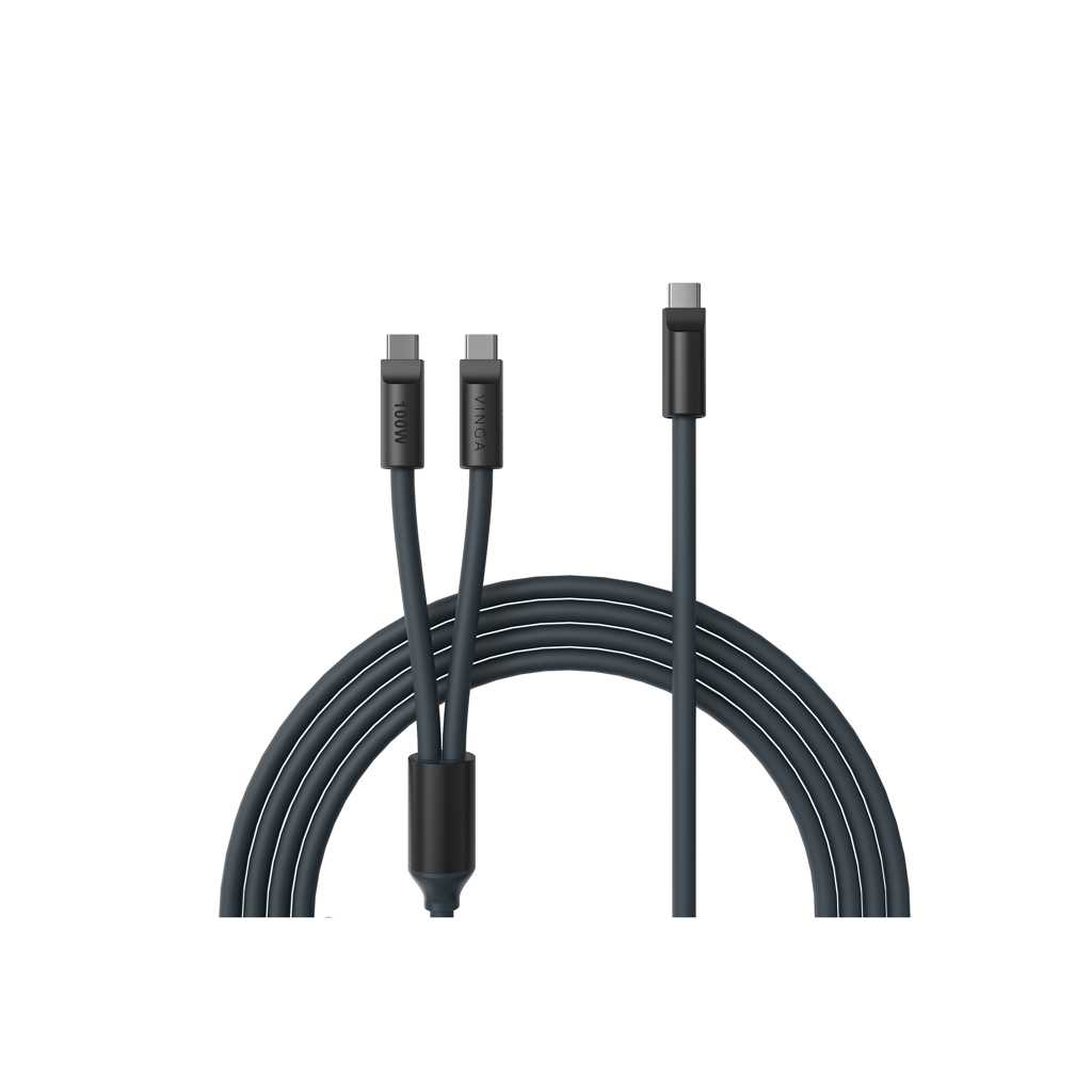 Cable de carga múltiple de silicona VINGA Baltimore (C+2C)