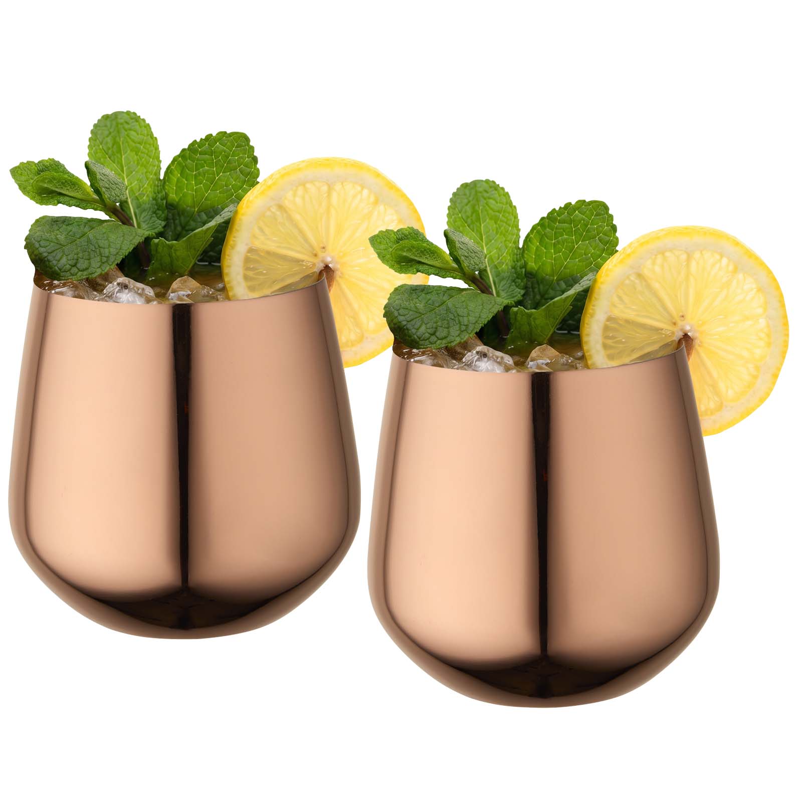Juego de tazas de acero inoxidable Cascade de 540 ml