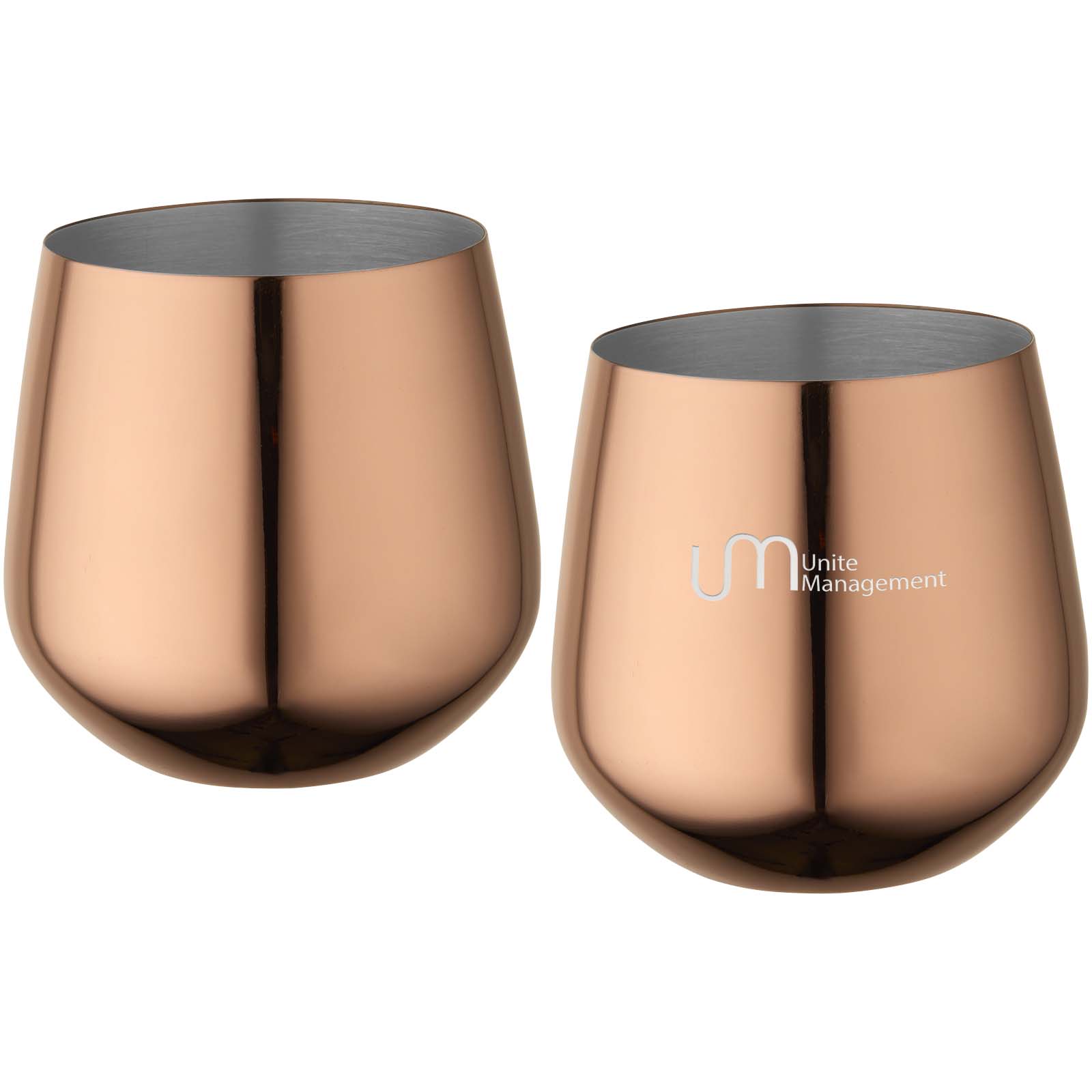 Juego de tazas de acero inoxidable Cascade de 540 ml