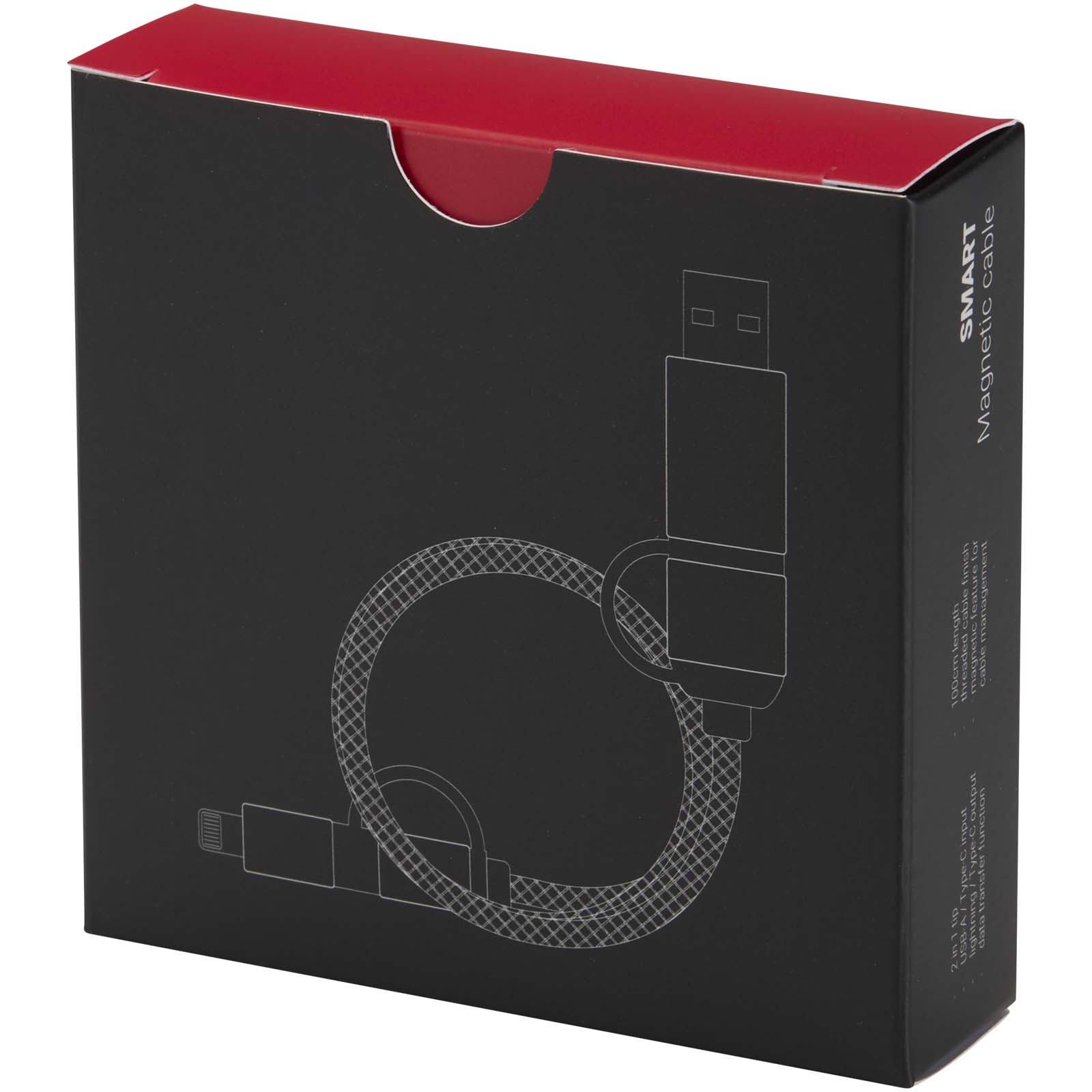 SMART 65W 100 cm RCS certified magnetic 4-in-1 charging cable