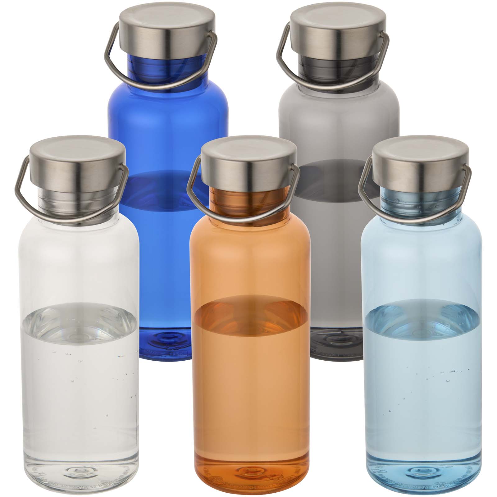 Botella de agua Thor de 600 ml, fabricada con RPET reciclado de RCS