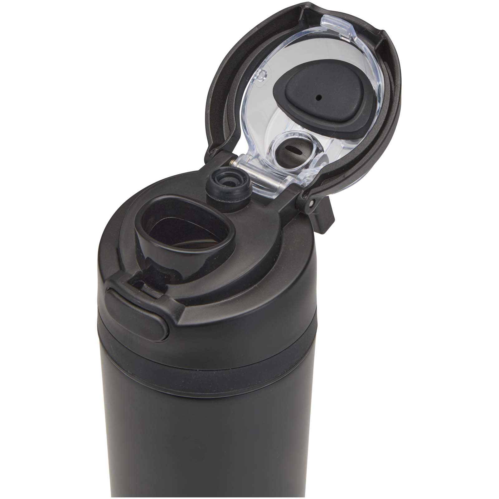 Theron 800 ml RCS recycled single wall stainless steel water bottle with dual function lid