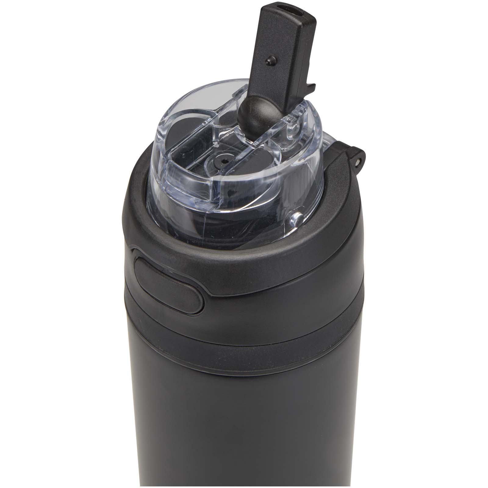 Theron 800 ml RCS recycled single wall stainless steel water bottle with dual function lid