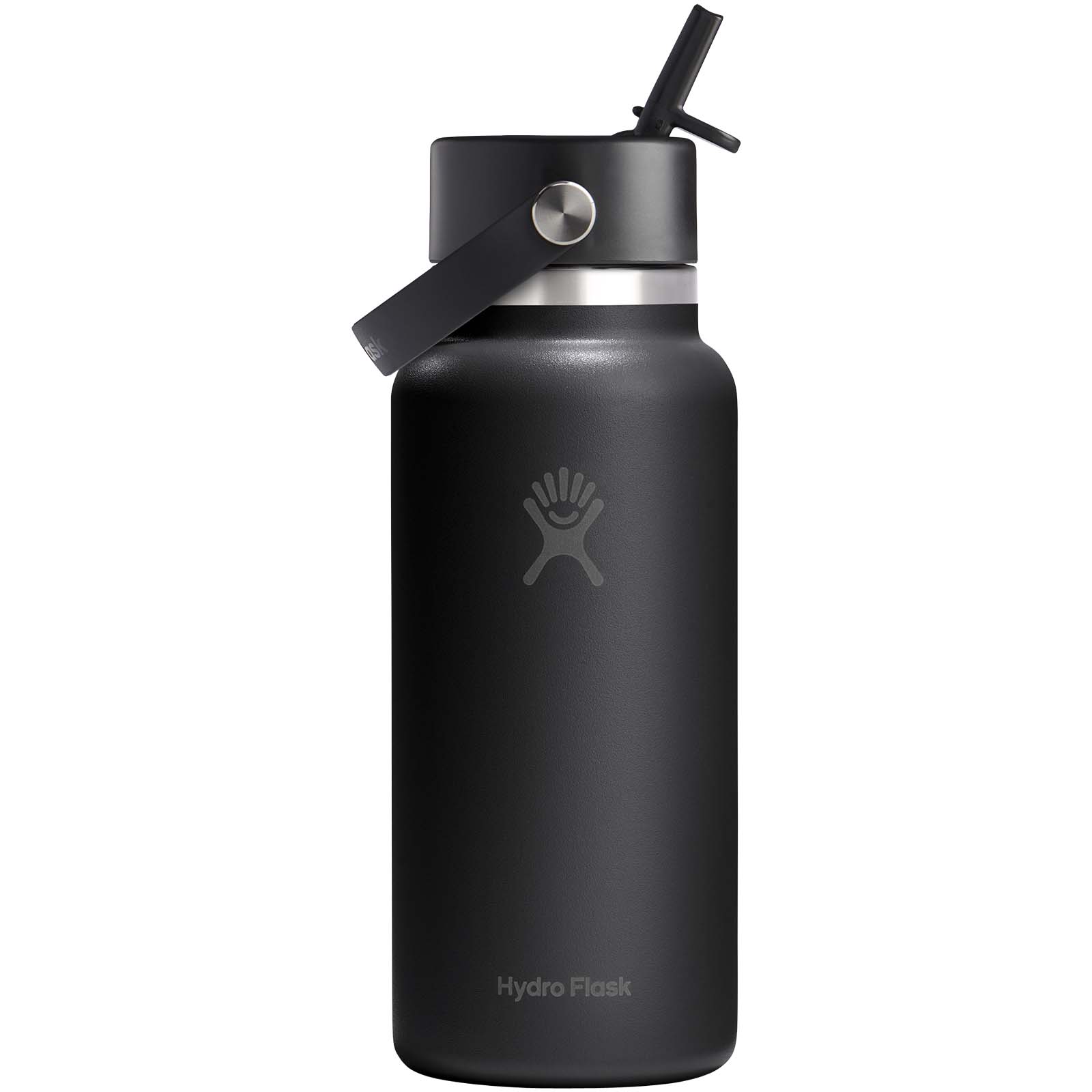 Hydro Flask Wide Mouth 946 ml insulated stainless steel water bottle with straw cap