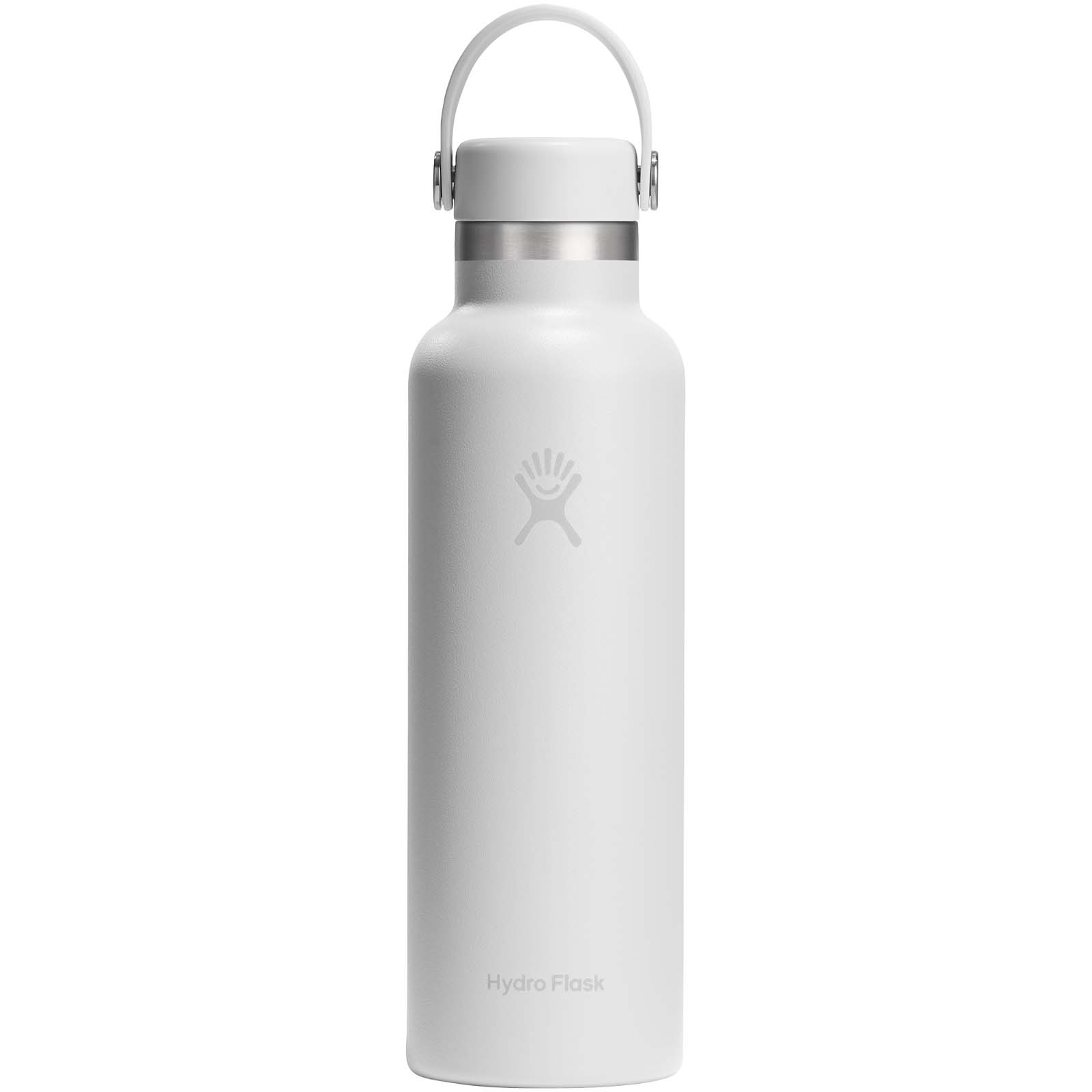 Botella de agua Hydro Flask de acero inoxidable con aislamiento térmico, boca estándar, 621 ml, con tapón con pajita