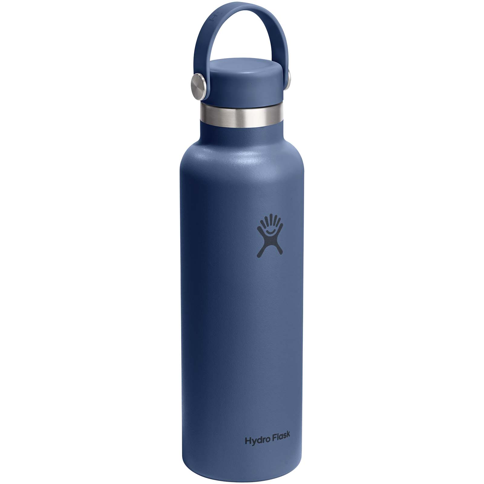 Botella de agua Hydro Flask de acero inoxidable con aislamiento térmico, boca estándar, 621 ml, con tapón con pajita
