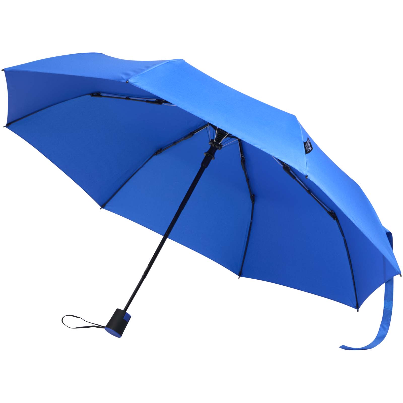 Paraguas Agnes de 53 cm, plegable y con apertura automática, fabricado en RPET
