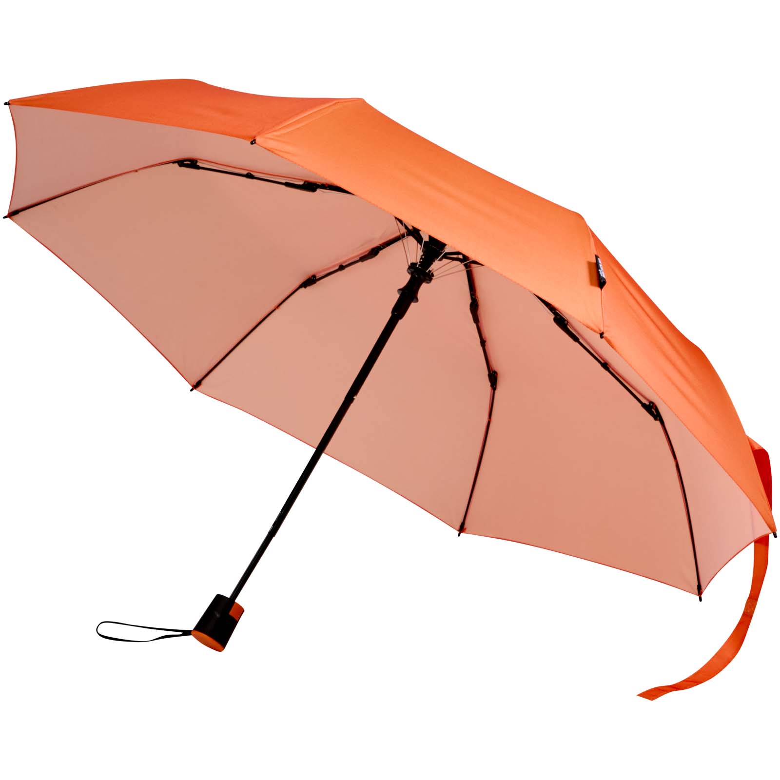 Paraguas Agnes de 53 cm, plegable y con apertura automática, fabricado en RPET