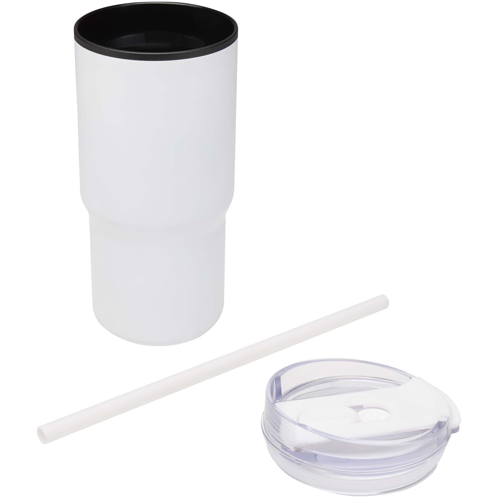 Westin 540 ml RCS recycled double wall insulated tumbler with straw