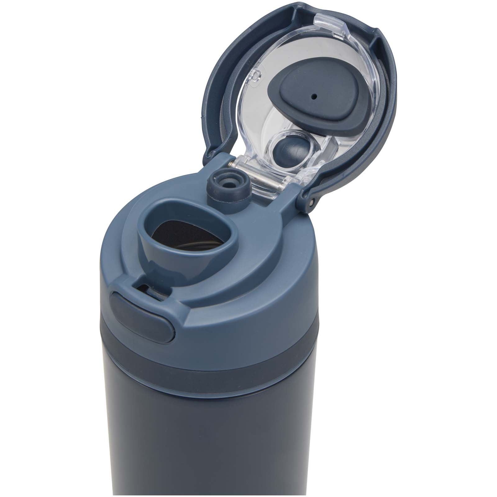 Theron 800 ml RCS recycled single wall stainless steel water bottle with dual function lid