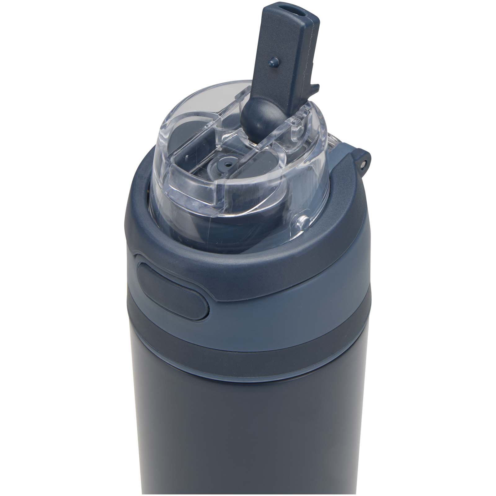 Theron 800 ml RCS recycled single wall stainless steel water bottle with dual function lid