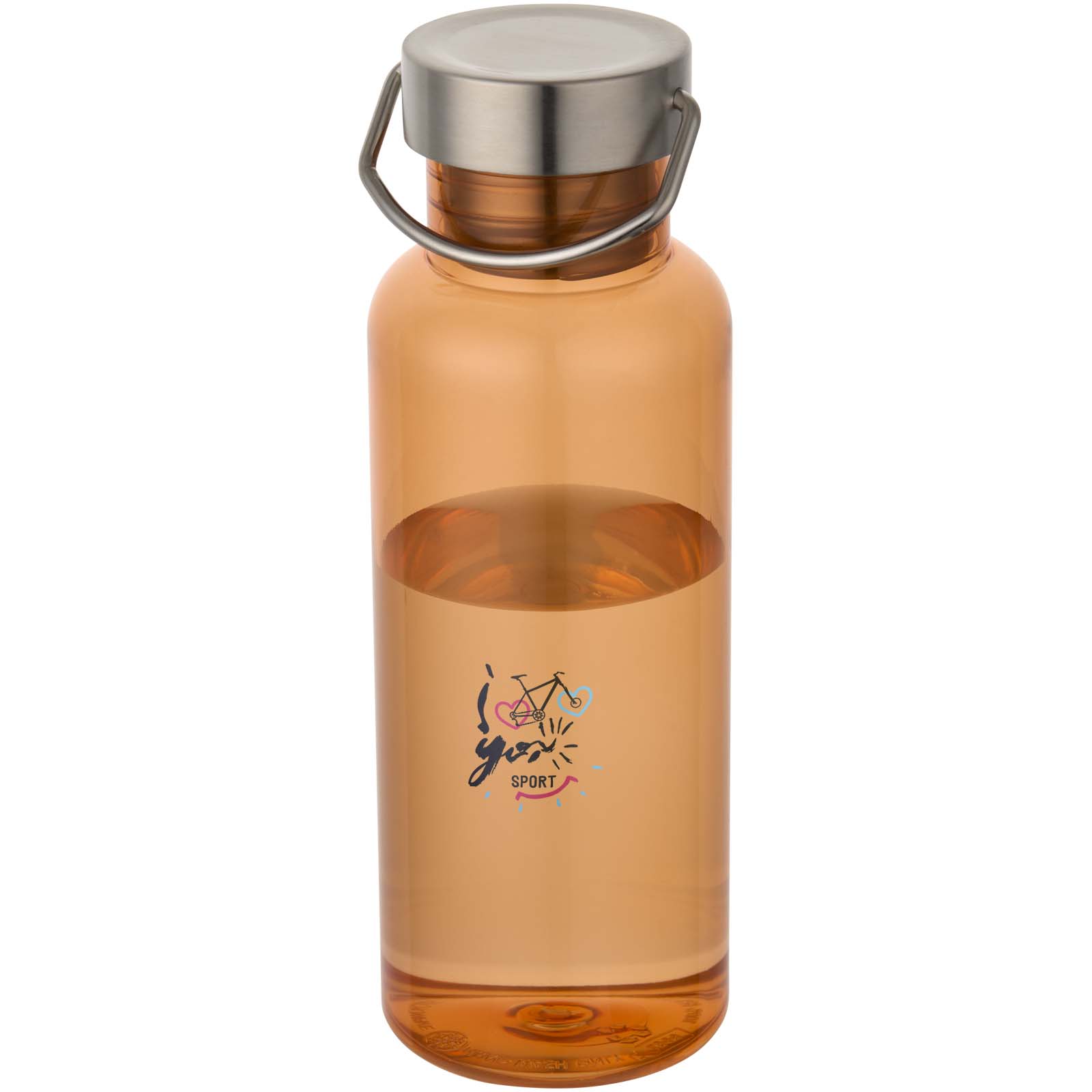 Botella de agua Thor de 600 ml, fabricada con RPET reciclado de RCS