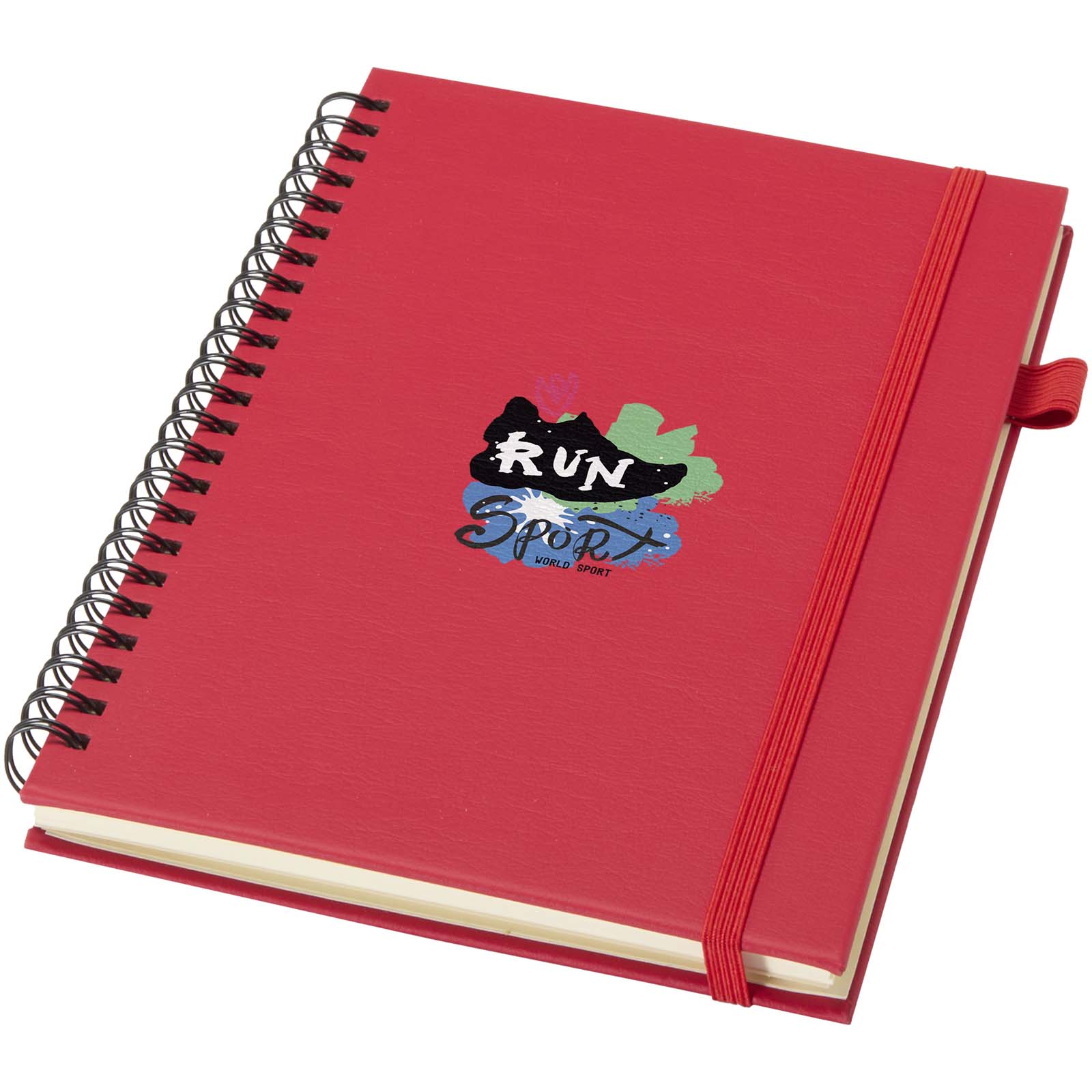 Liss A5 recycled plastic hard cover spiral notebook