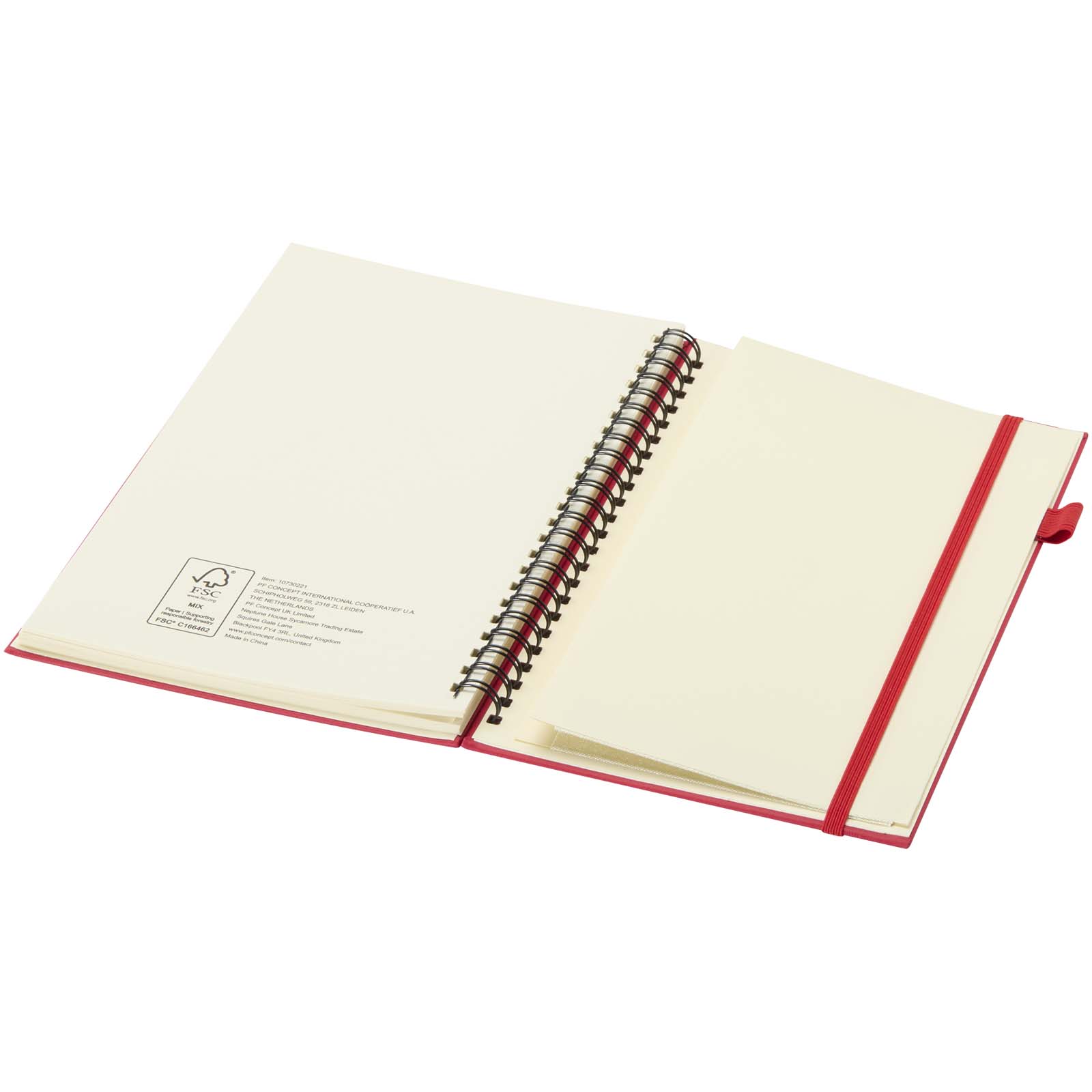 Liss A5 recycled plastic hard cover spiral notebook
