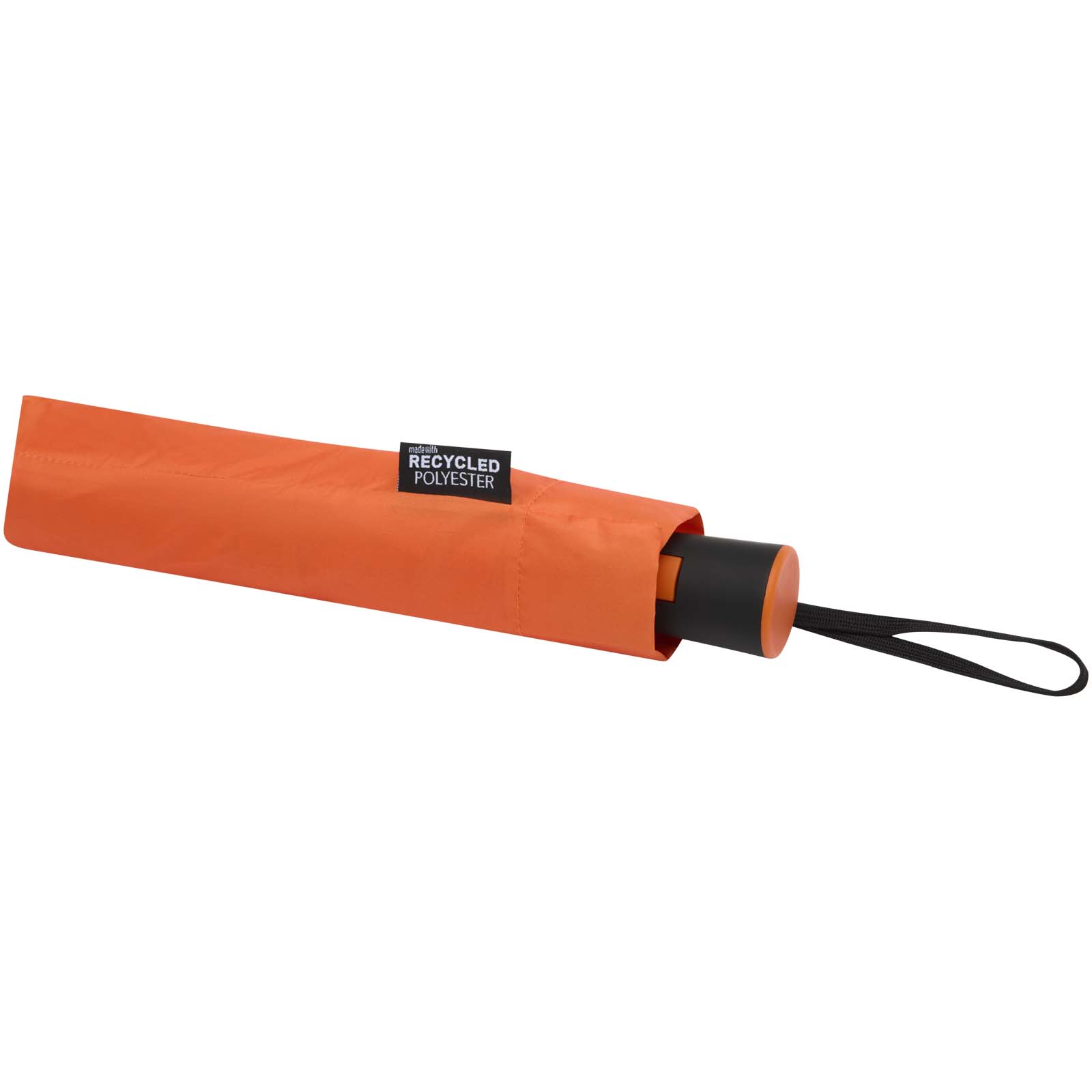 Paraguas Agnes de 53 cm, plegable y con apertura automática, fabricado en RPET