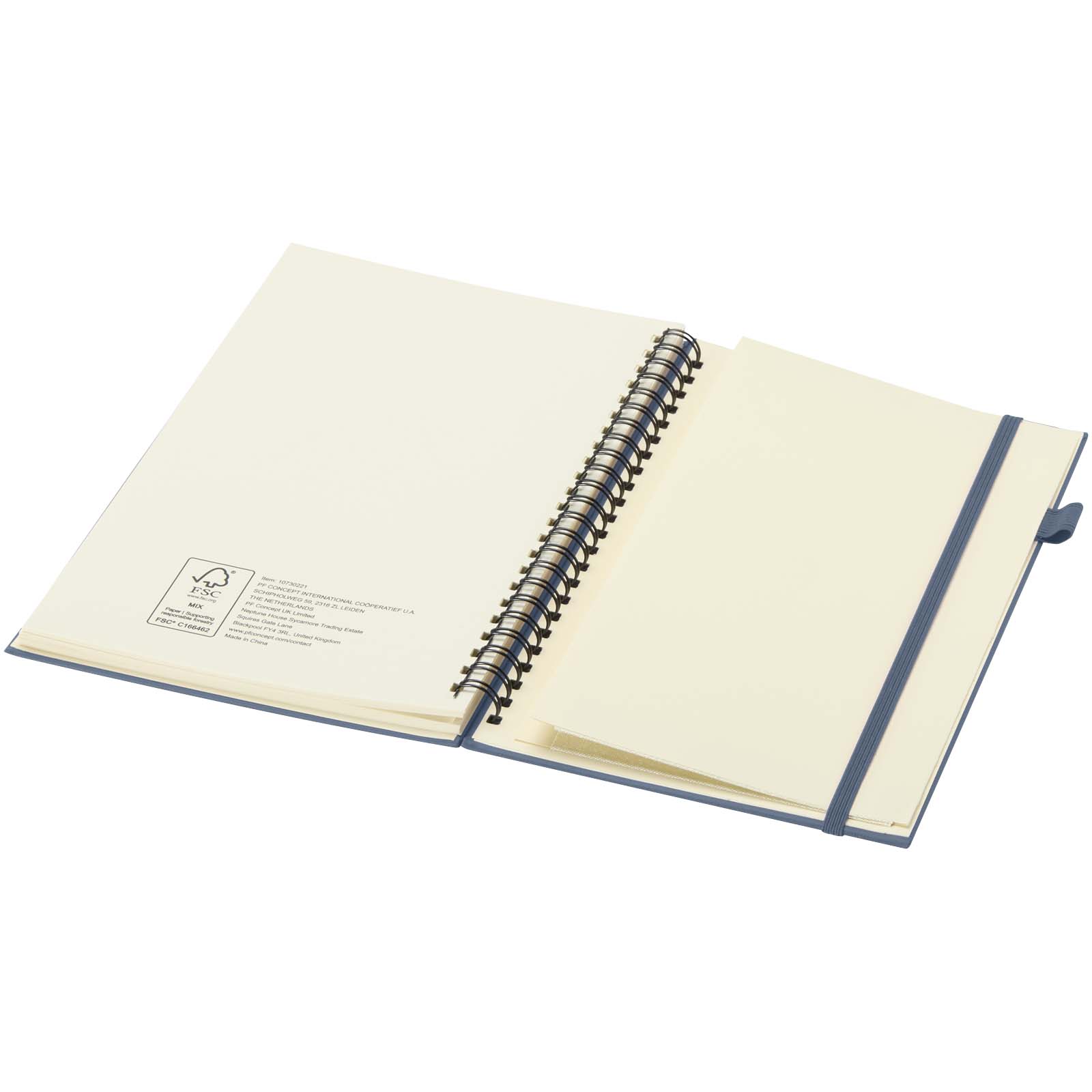 Liss A5 recycled plastic hard cover spiral notebook