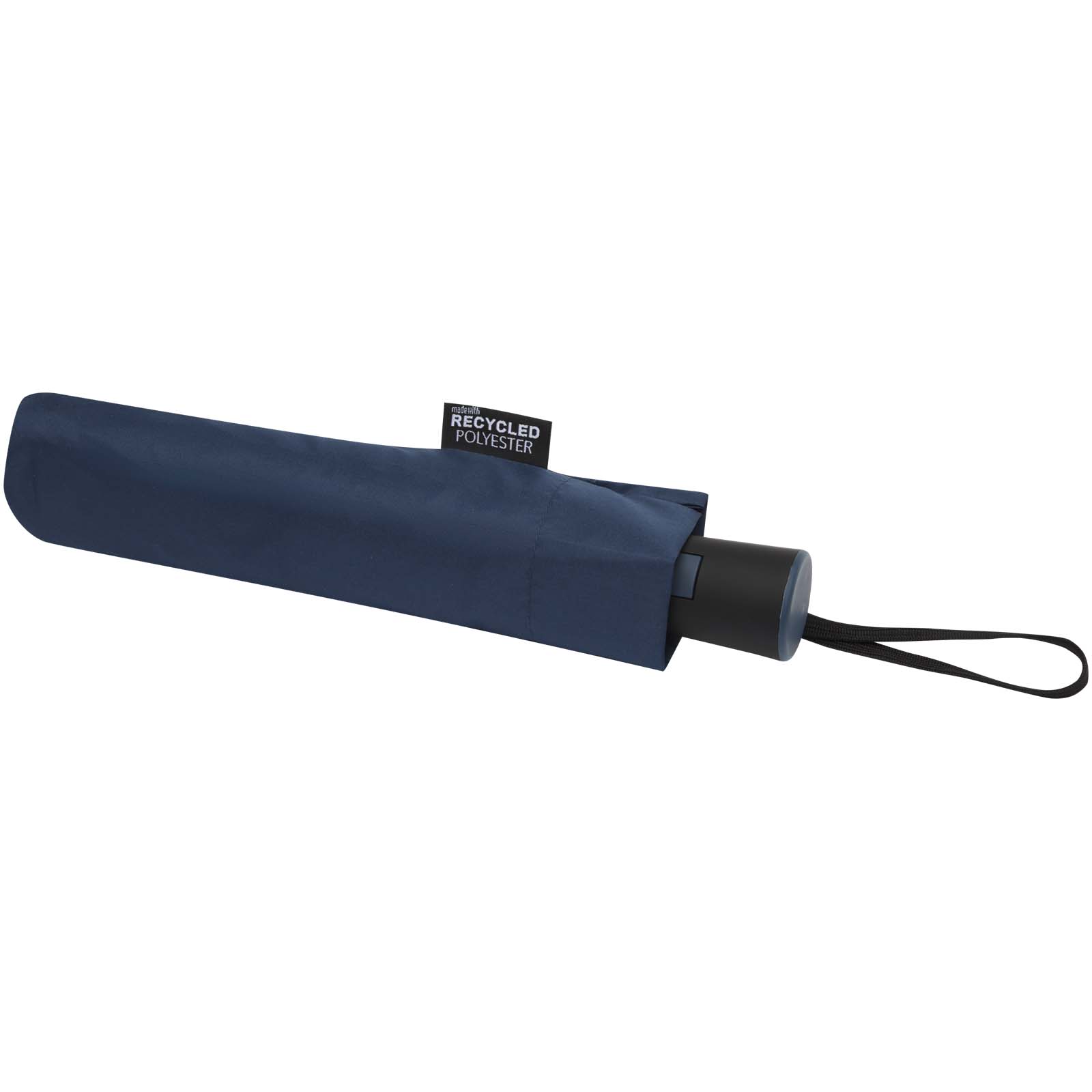 Paraguas Agnes de 53 cm, plegable y con apertura automática, fabricado en RPET