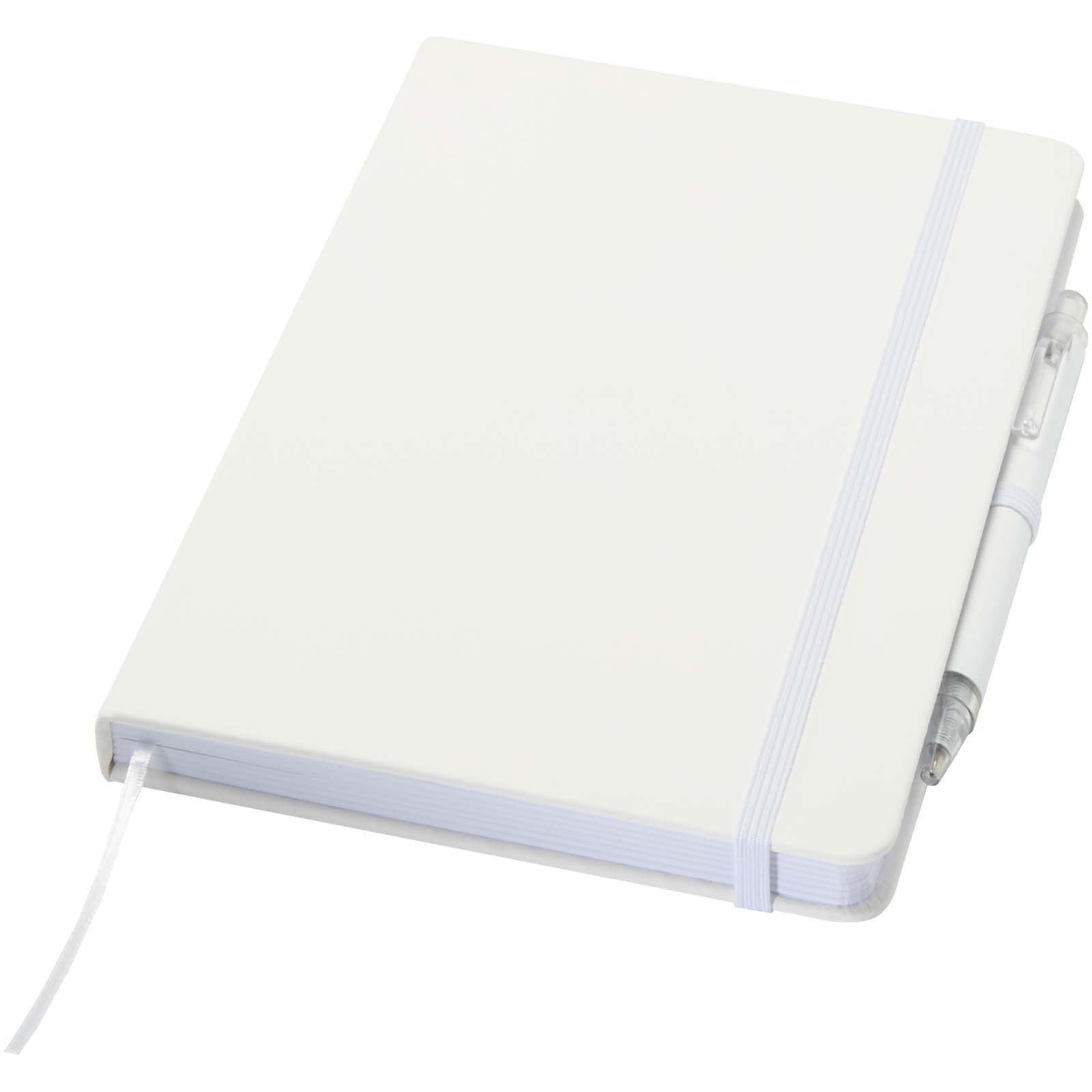 Set de cuaderno reciclado y bolígrafo Spectrum A5