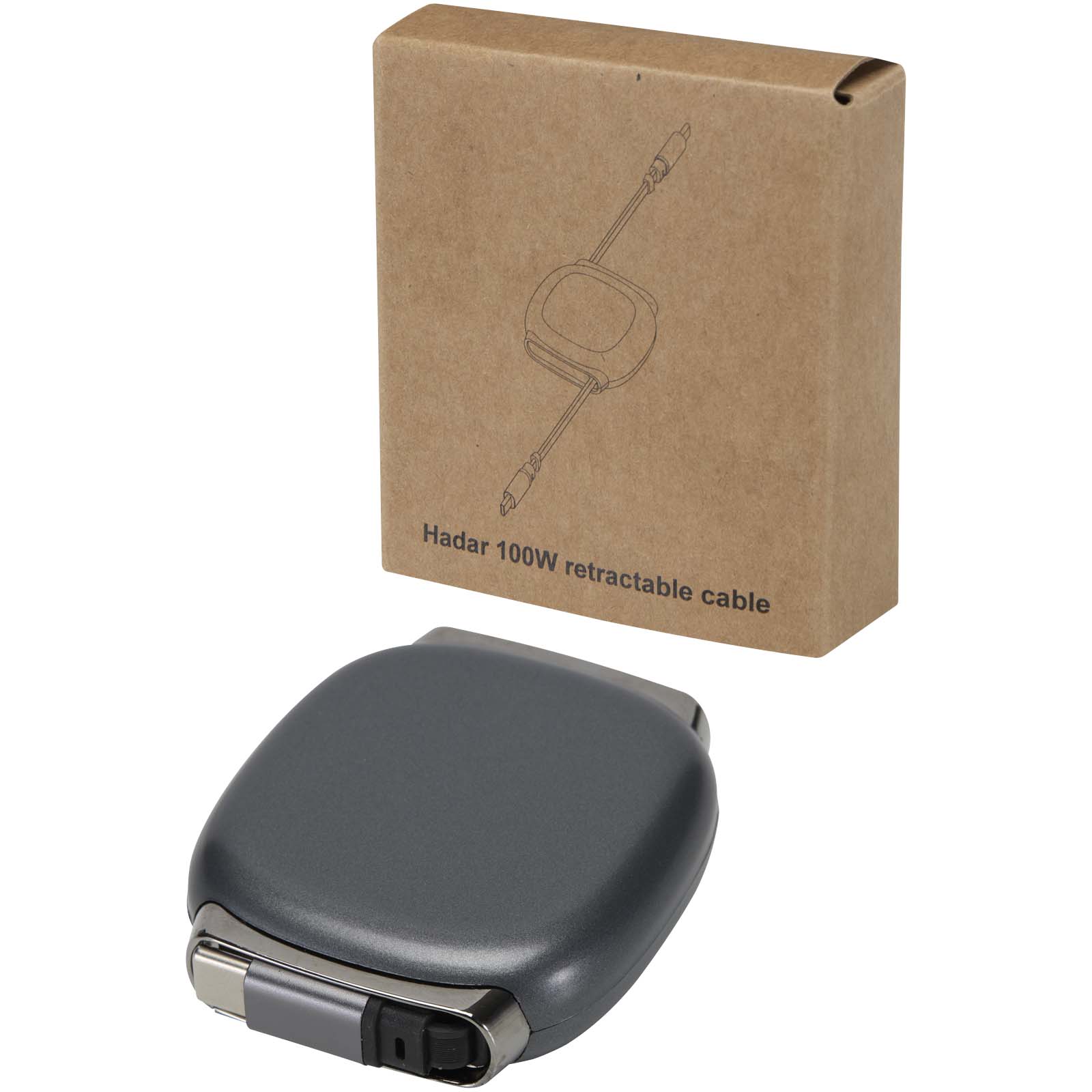Cable retráctil Alphard de 100 W para CarPlay, de plástico reciclado, con carga PD