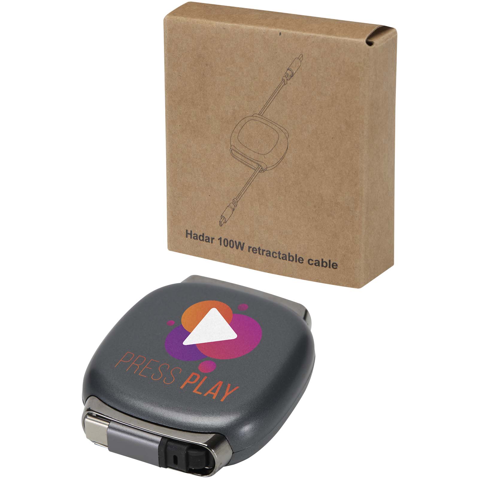 Cable retráctil Alphard de 100 W para CarPlay, de plástico reciclado, con carga PD