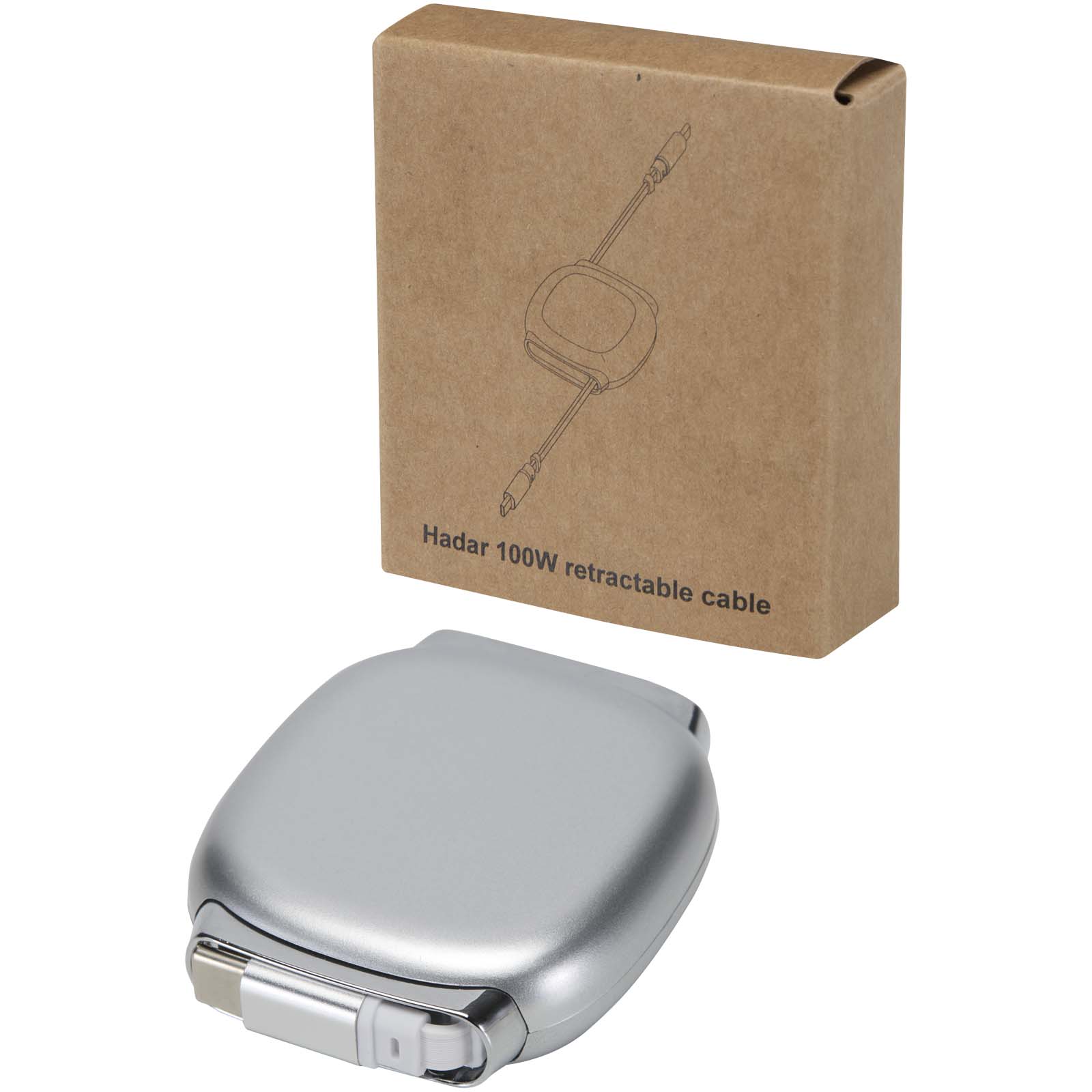 Cable retráctil Alphard de 100 W para CarPlay, de plástico reciclado, con carga PD