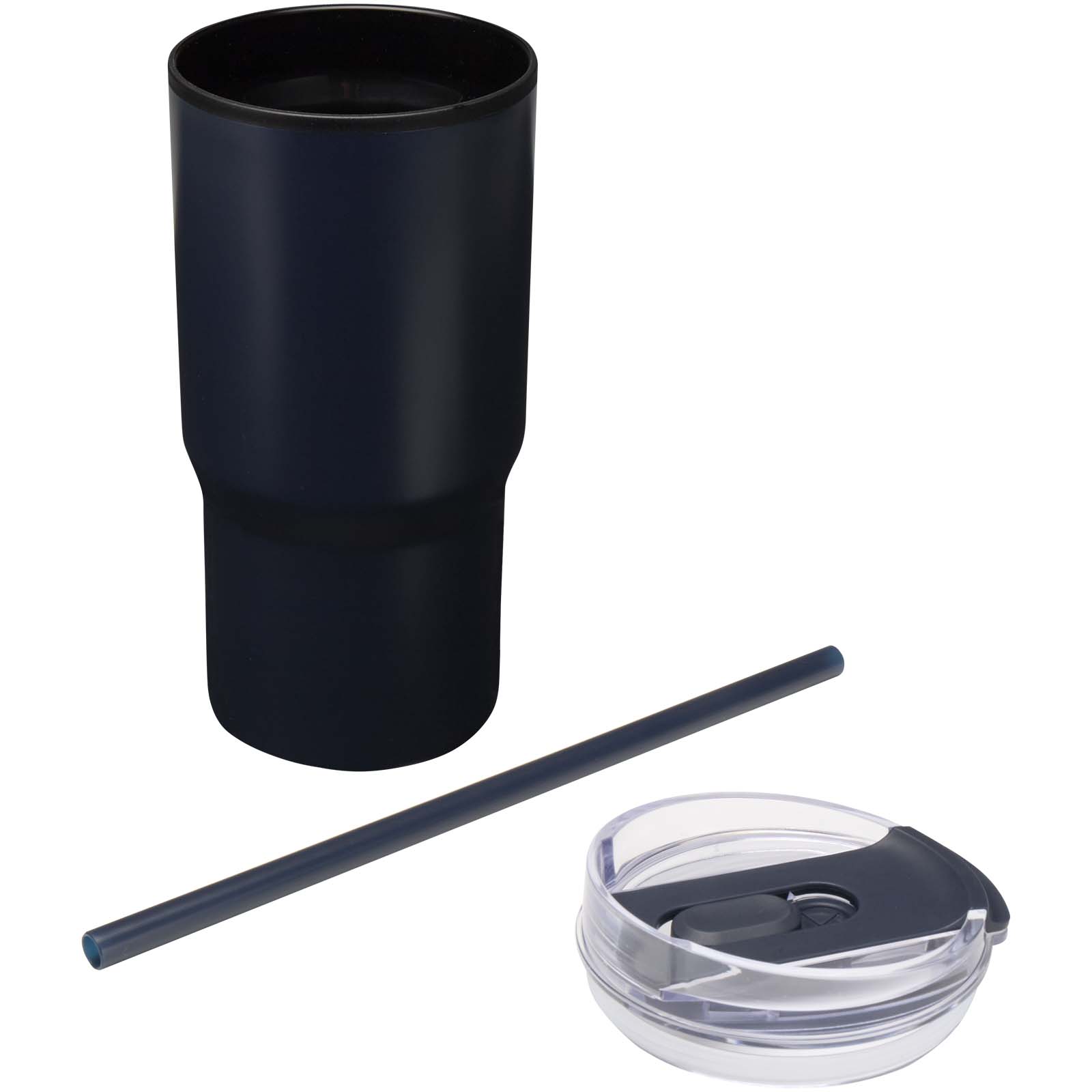 Westin 540 ml RCS recycled double wall insulated tumbler with straw
