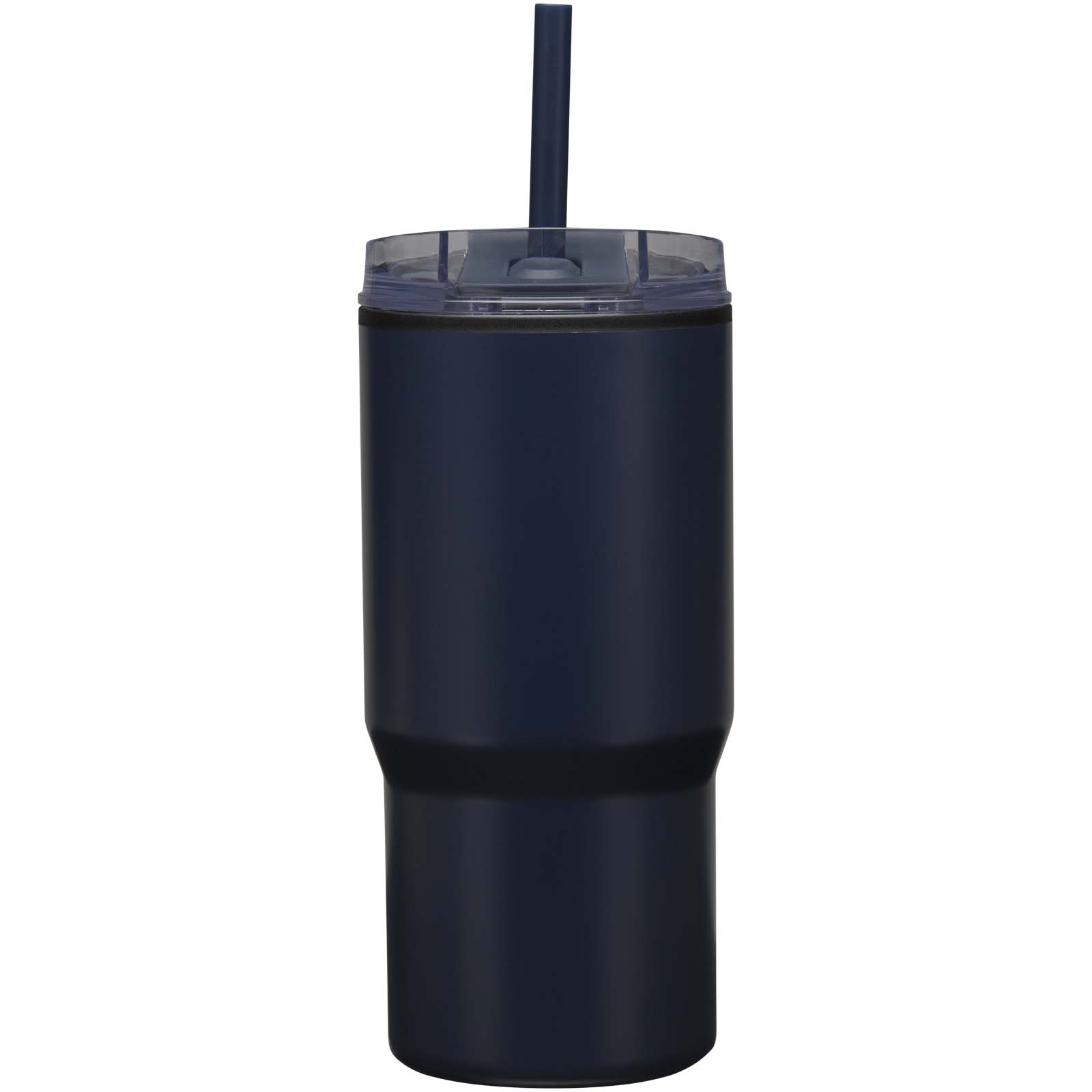 Westin 540 ml RCS recycled double wall insulated tumbler with straw