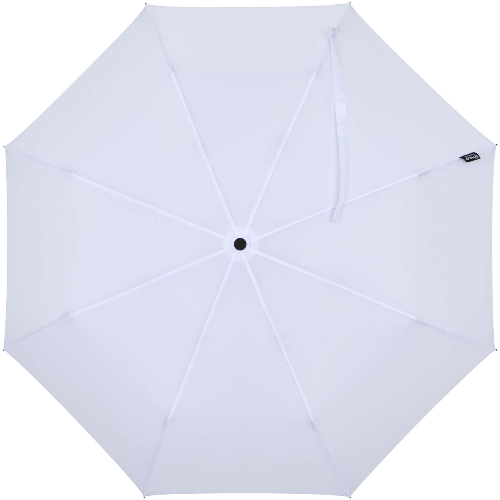 Paraguas Agnes de 53 cm, plegable y con apertura automática, fabricado en RPET