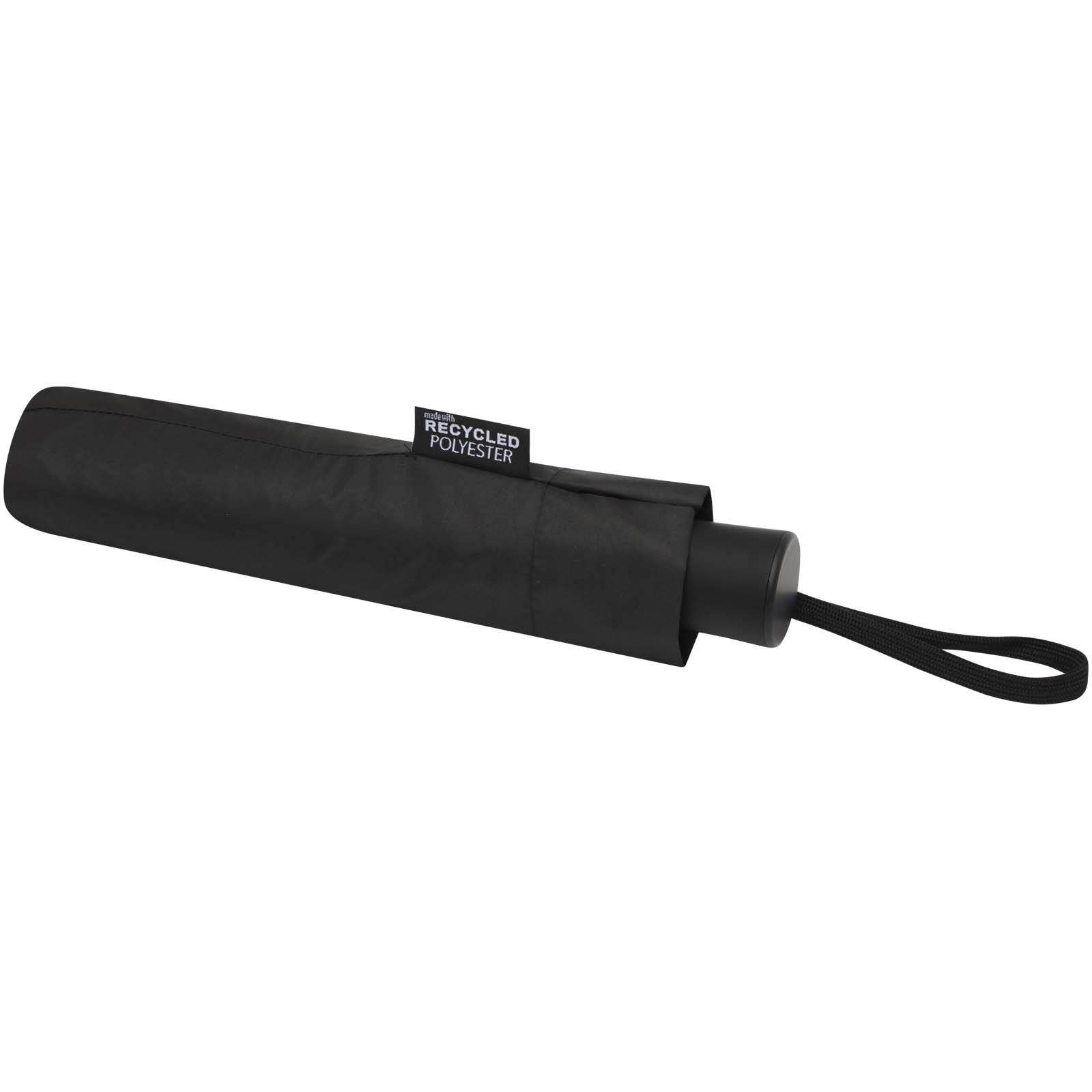 Paraguas Agnes de 53 cm, plegable y con apertura automática, fabricado en RPET
