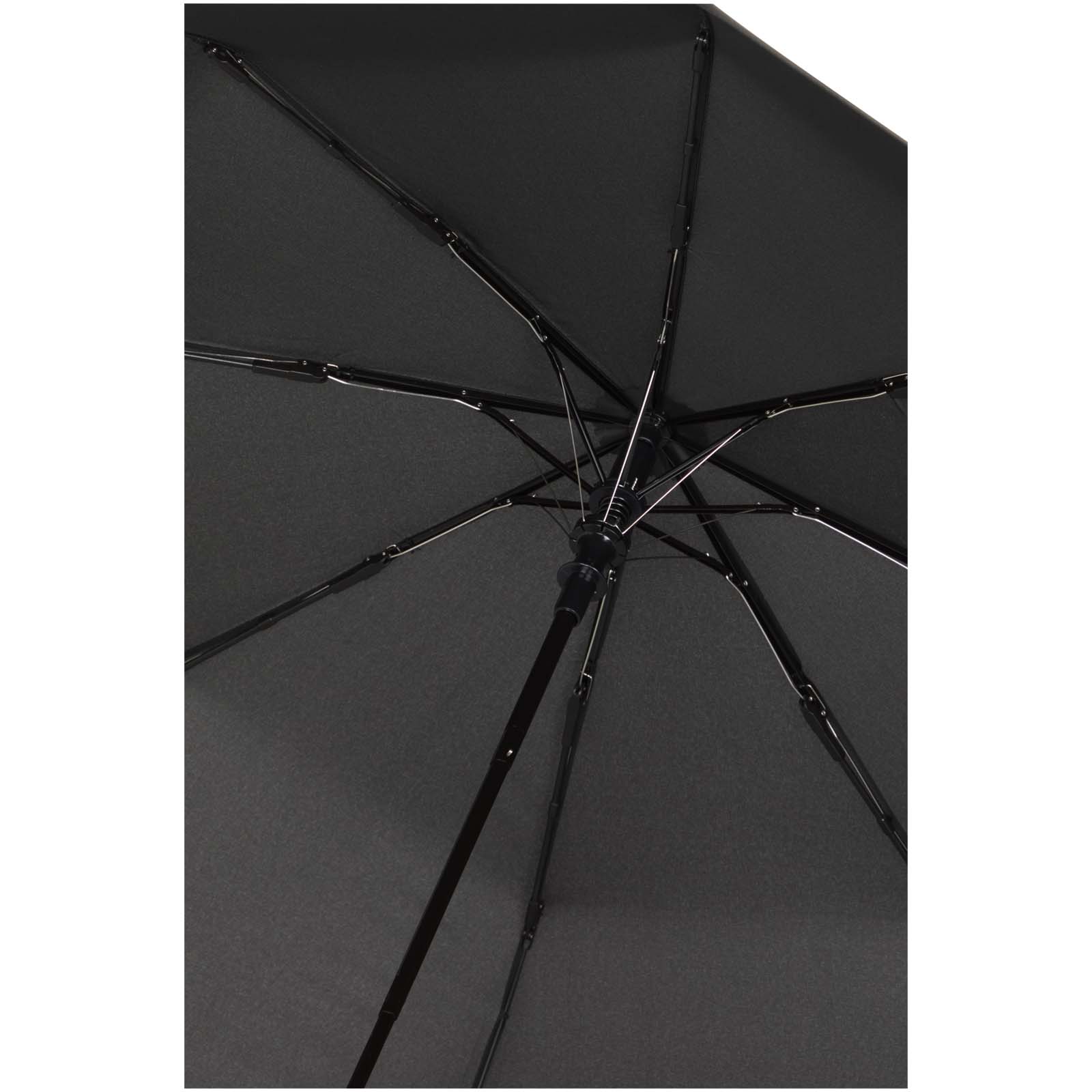 Paraguas Agnes de 53 cm, plegable y con apertura automática, fabricado en RPET