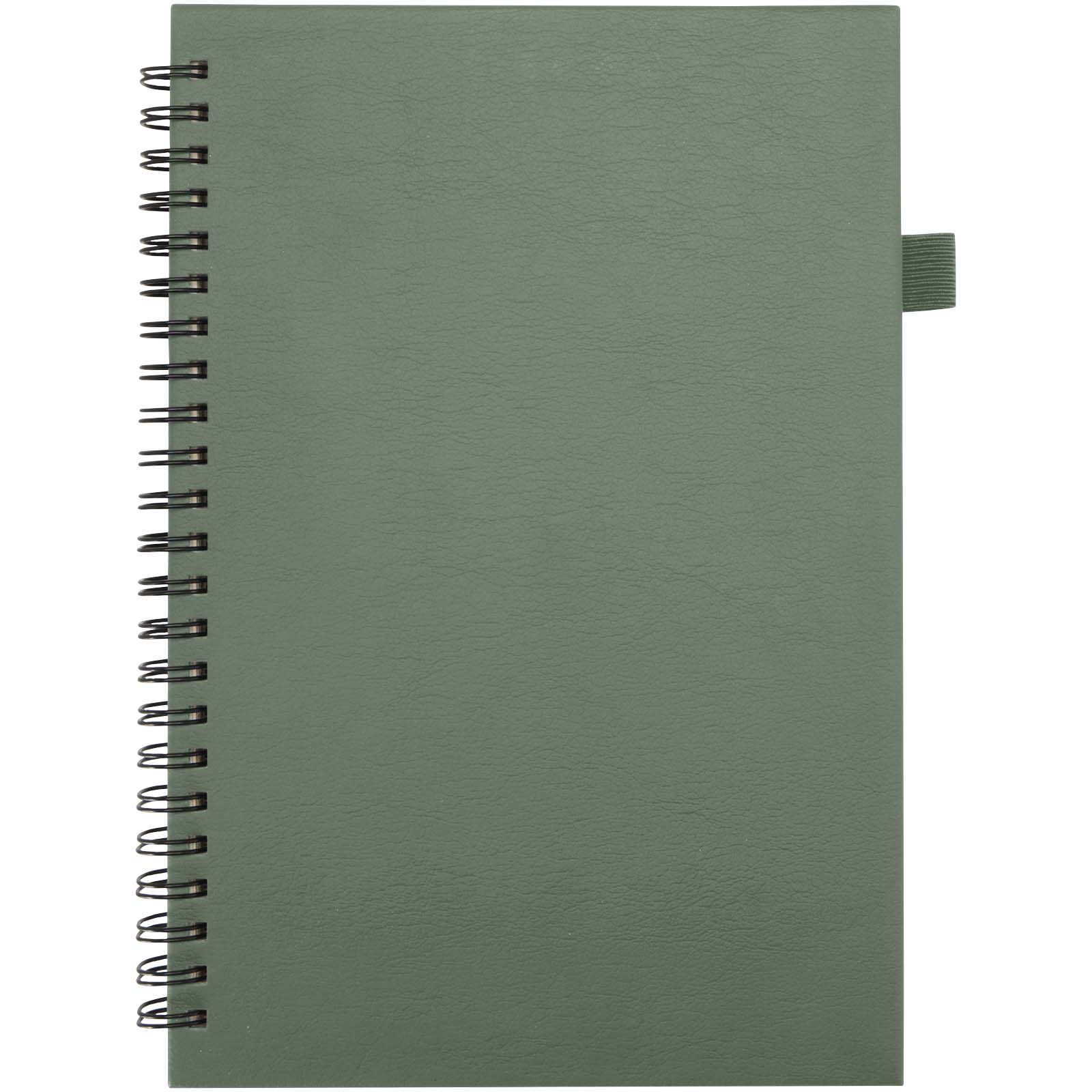 Liss A5 recycled plastic hard cover spiral notebook