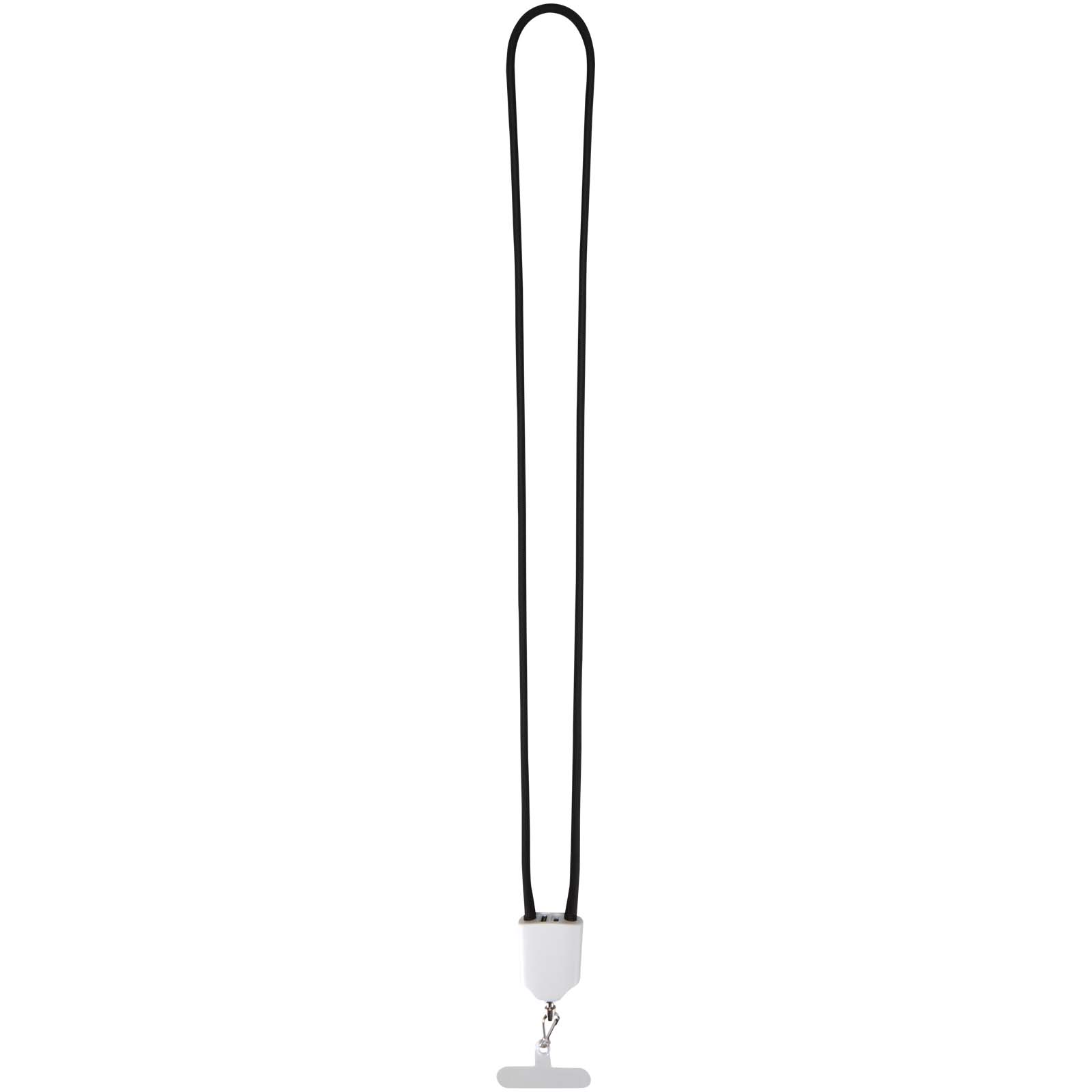 Ion 65W 5-in-1 recycled plastic lanyard charging cable