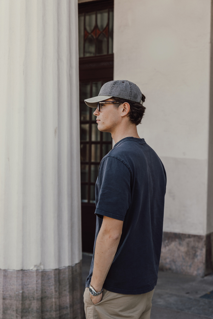 Gorra algodón bicolor 270 g/m² con 6 paneles BEAU AWARE™