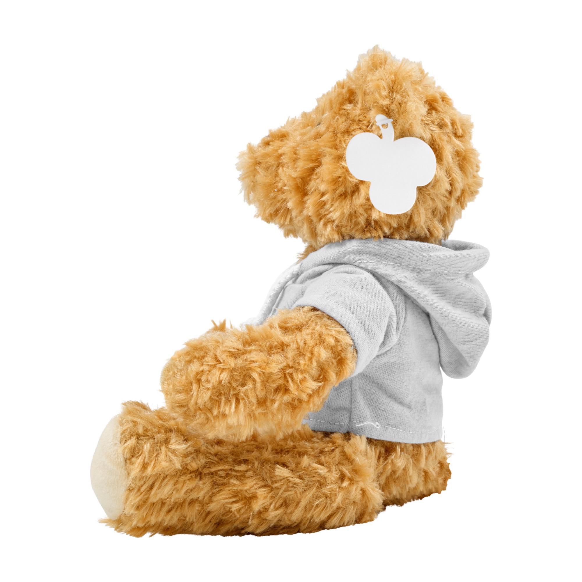 Oso de peluche con sudadera Monty