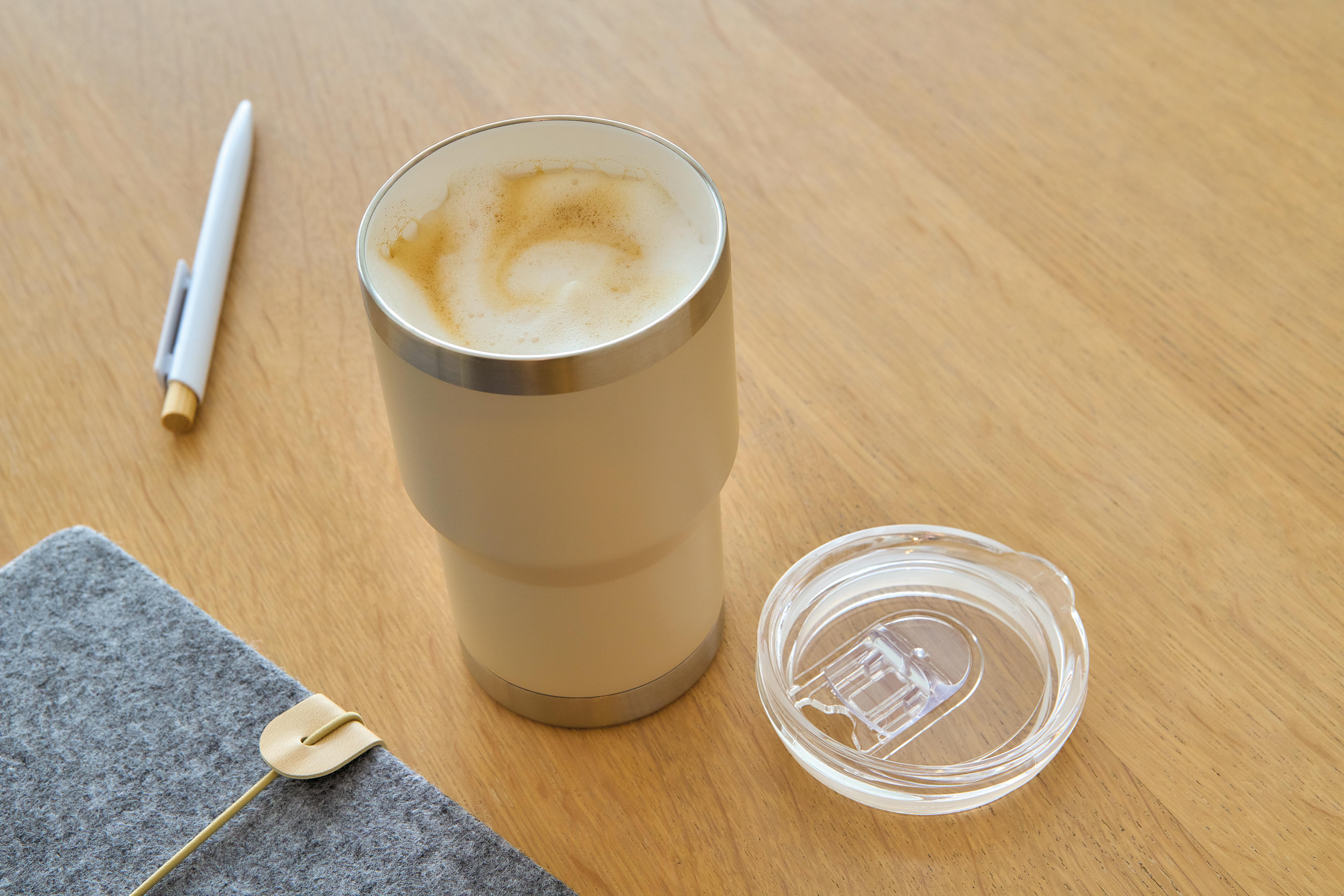 Travel mug Ayen | Recycled stainless steel | 350 ml | Ceramic coating
