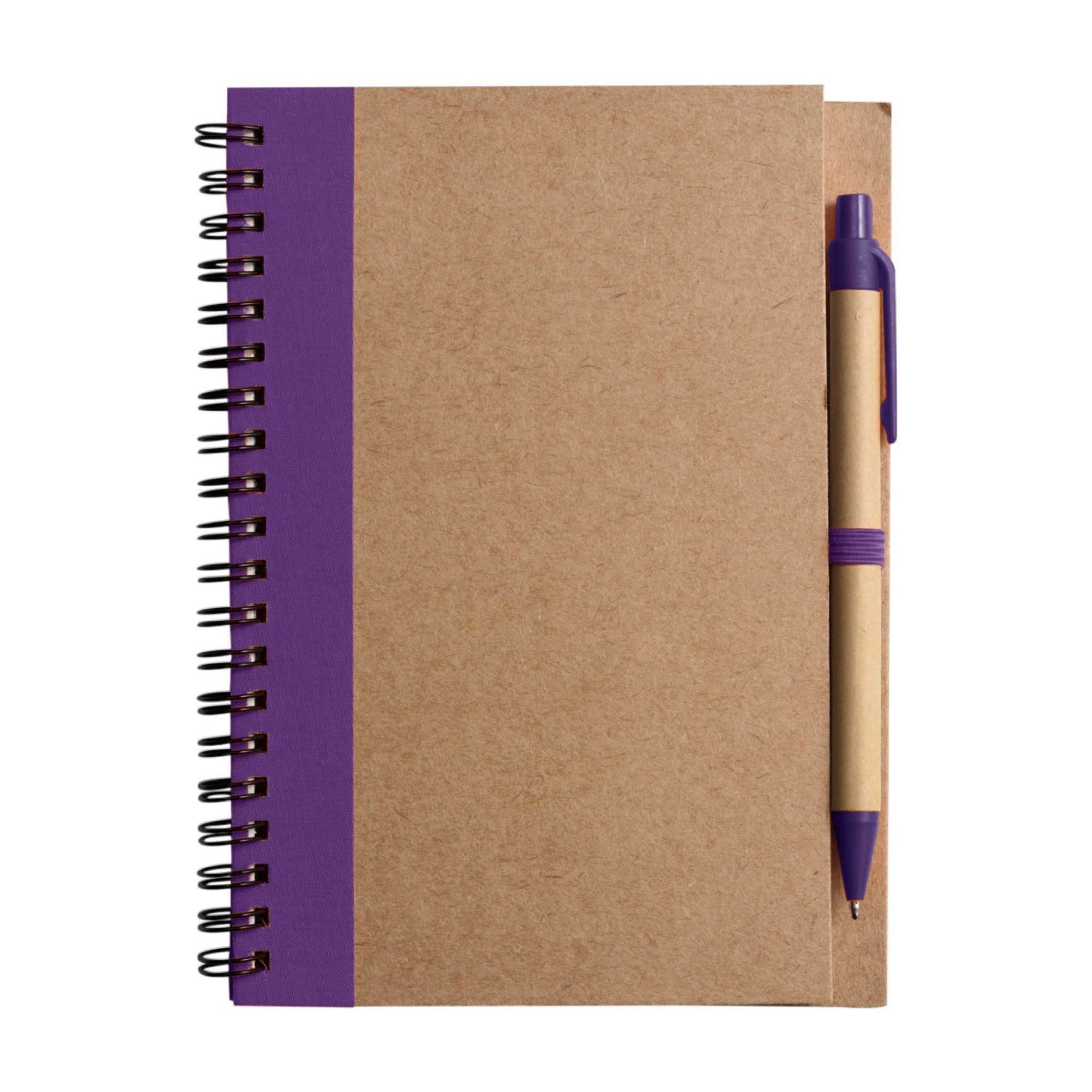 Cuaderno Stella | Cartón reciclado | Rayado | Bolígrafo