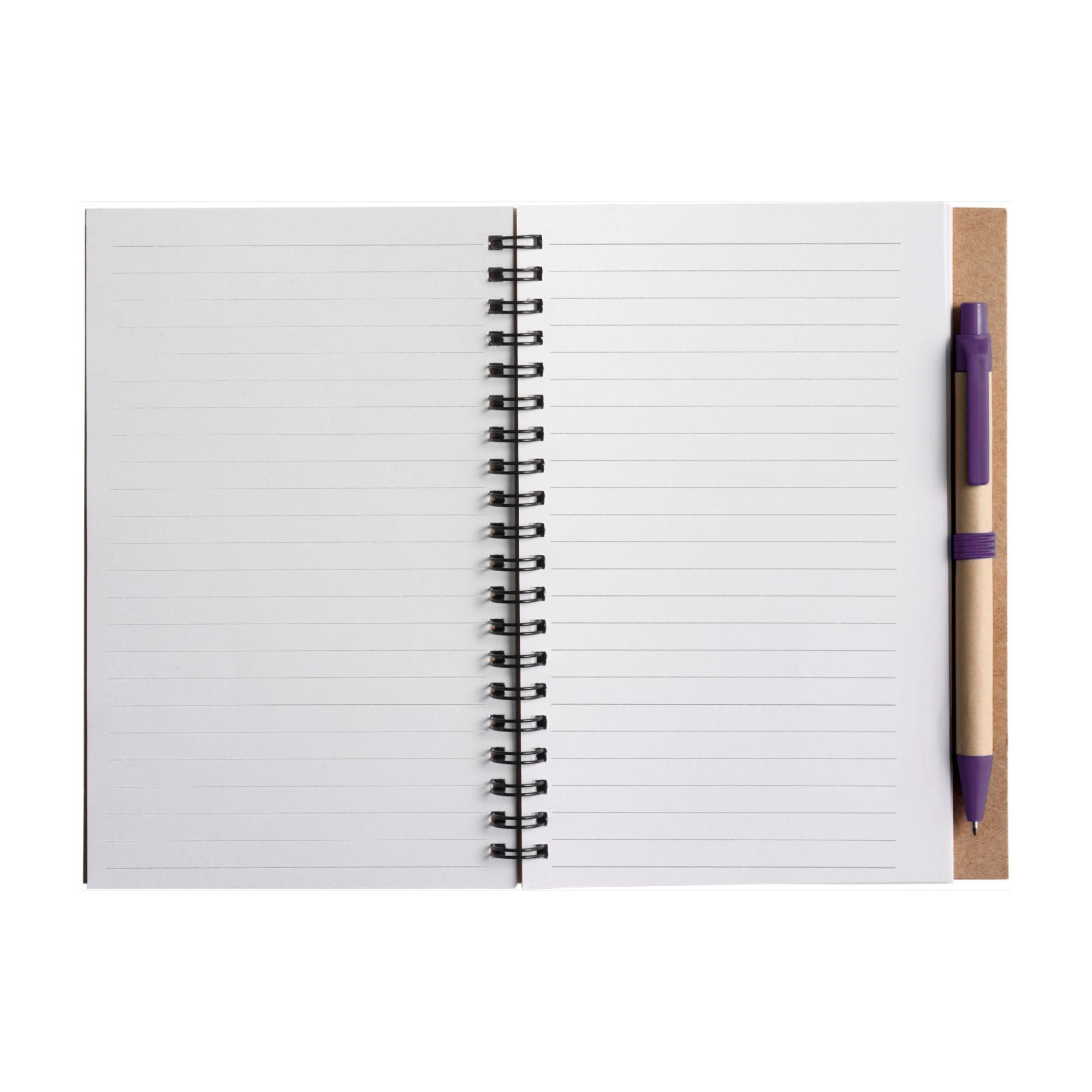Cuaderno Stella | Cartón reciclado | Rayado | Bolígrafo